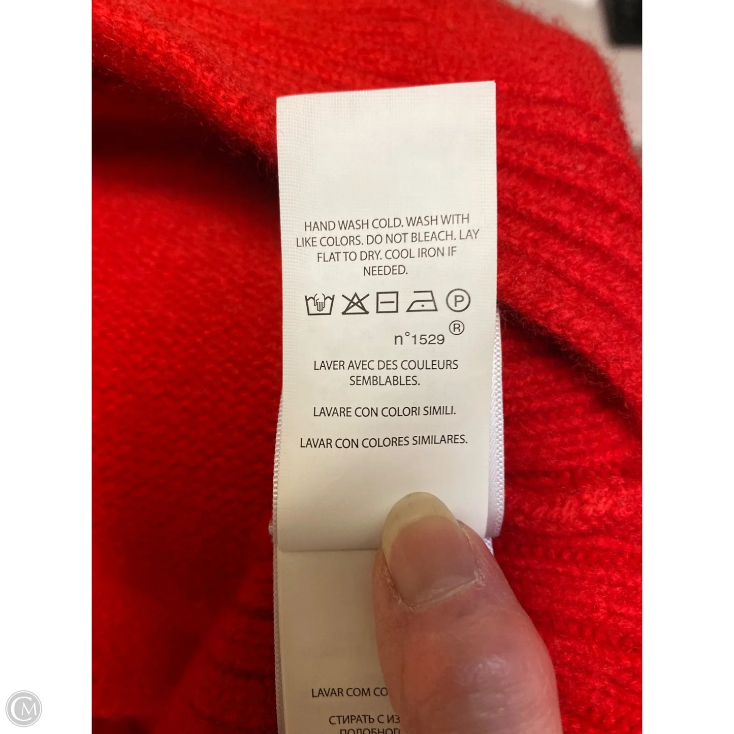 Sweater By Ralph Lauren Blue Label In Red, Size: L