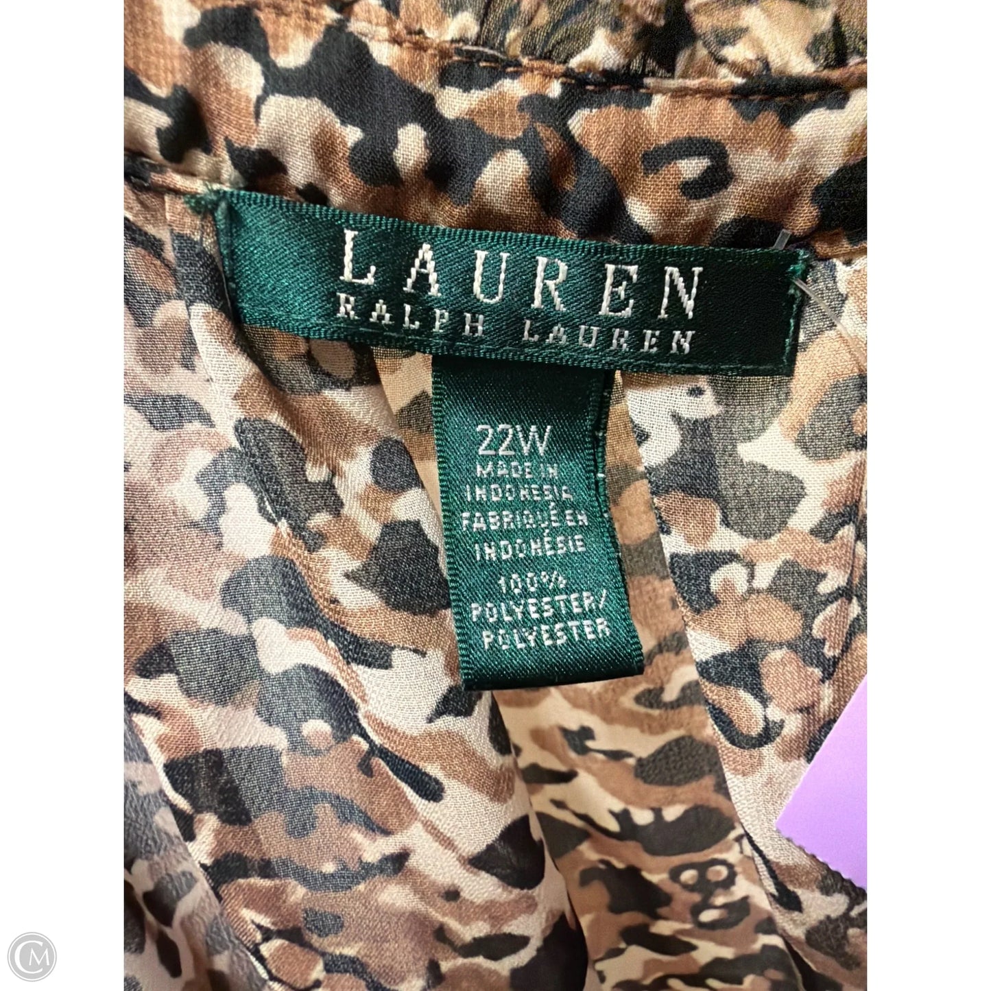 Dress Casual Midi By Ralph Lauren In Animal Print, Size: 3x