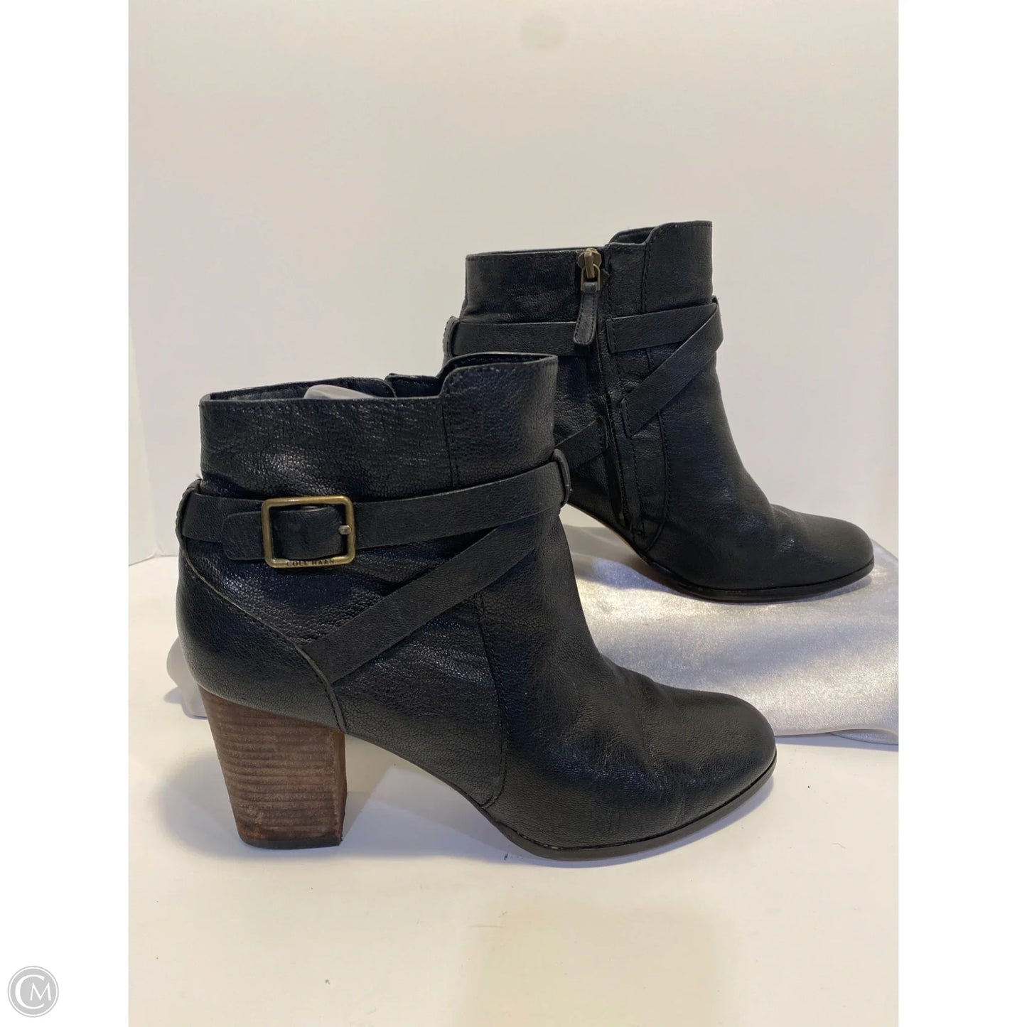 Boots Ankle Heels By Cole-haan In Black, Size: 9