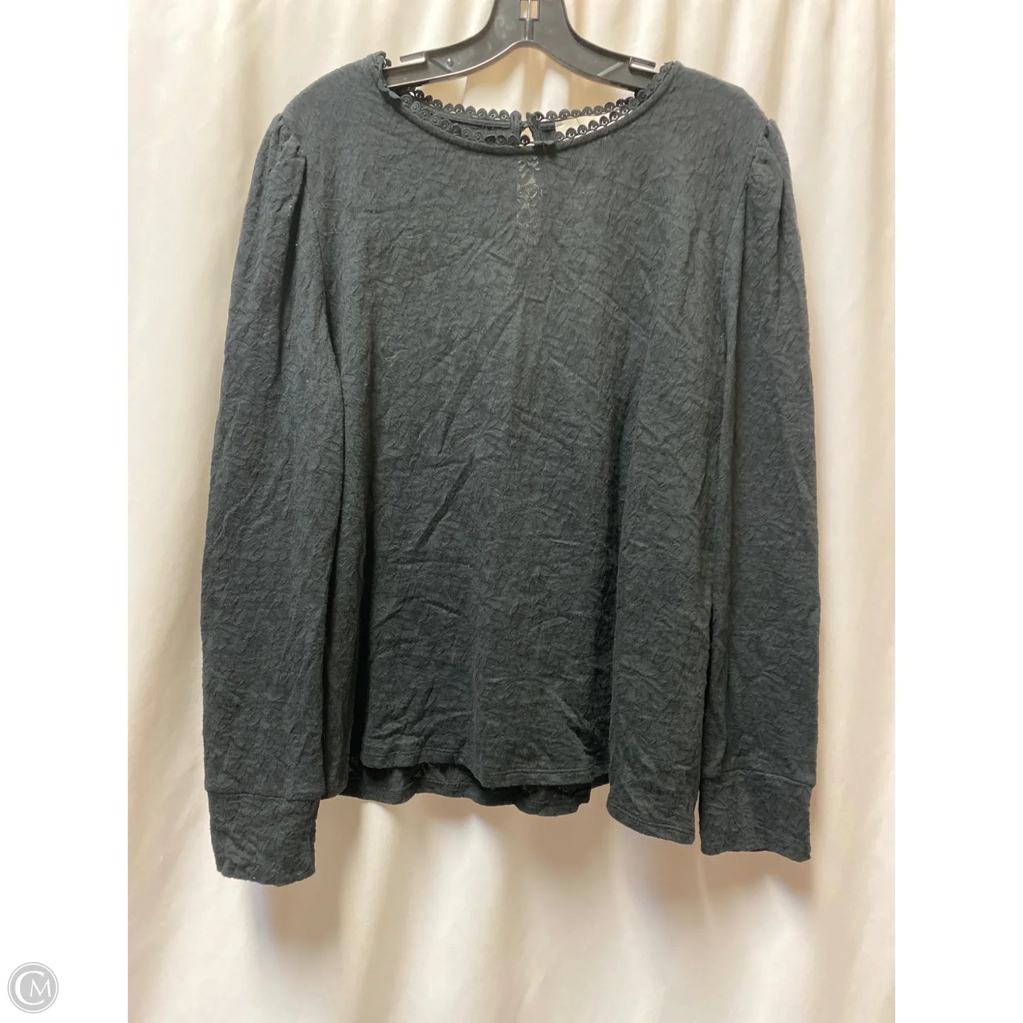 Top Long Sleeve By Loft In Black, Size: Xl