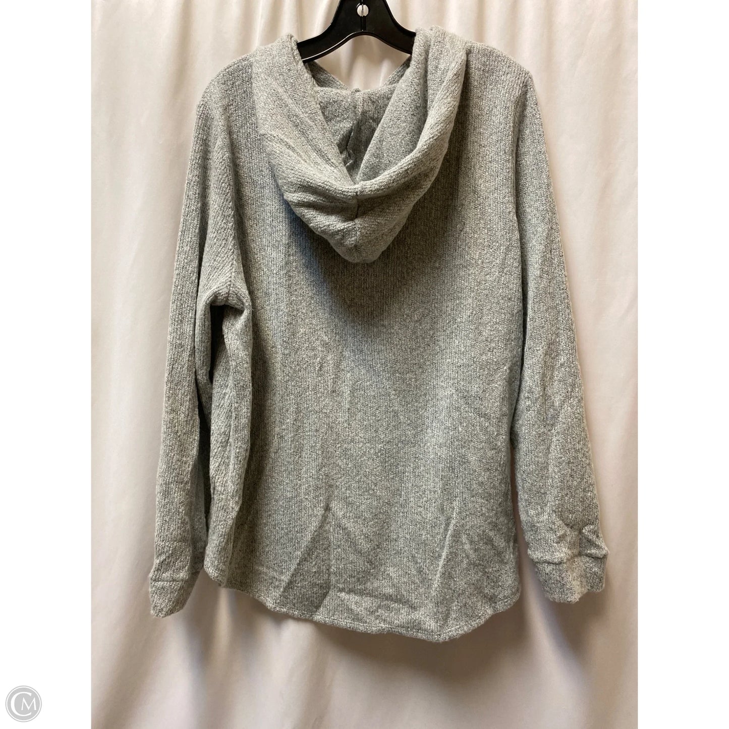 Sweatshirt Hoodie By Loft In Grey, Size: Xl