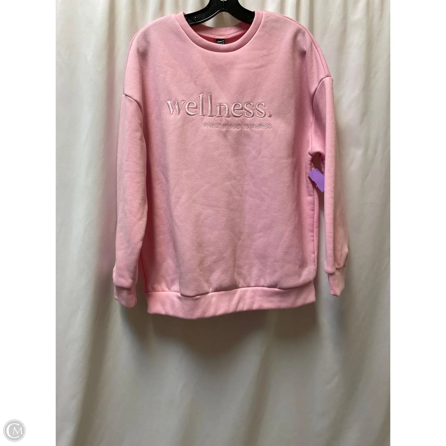 Sweatshirt Collar By Shein In Pink, Size: Xs