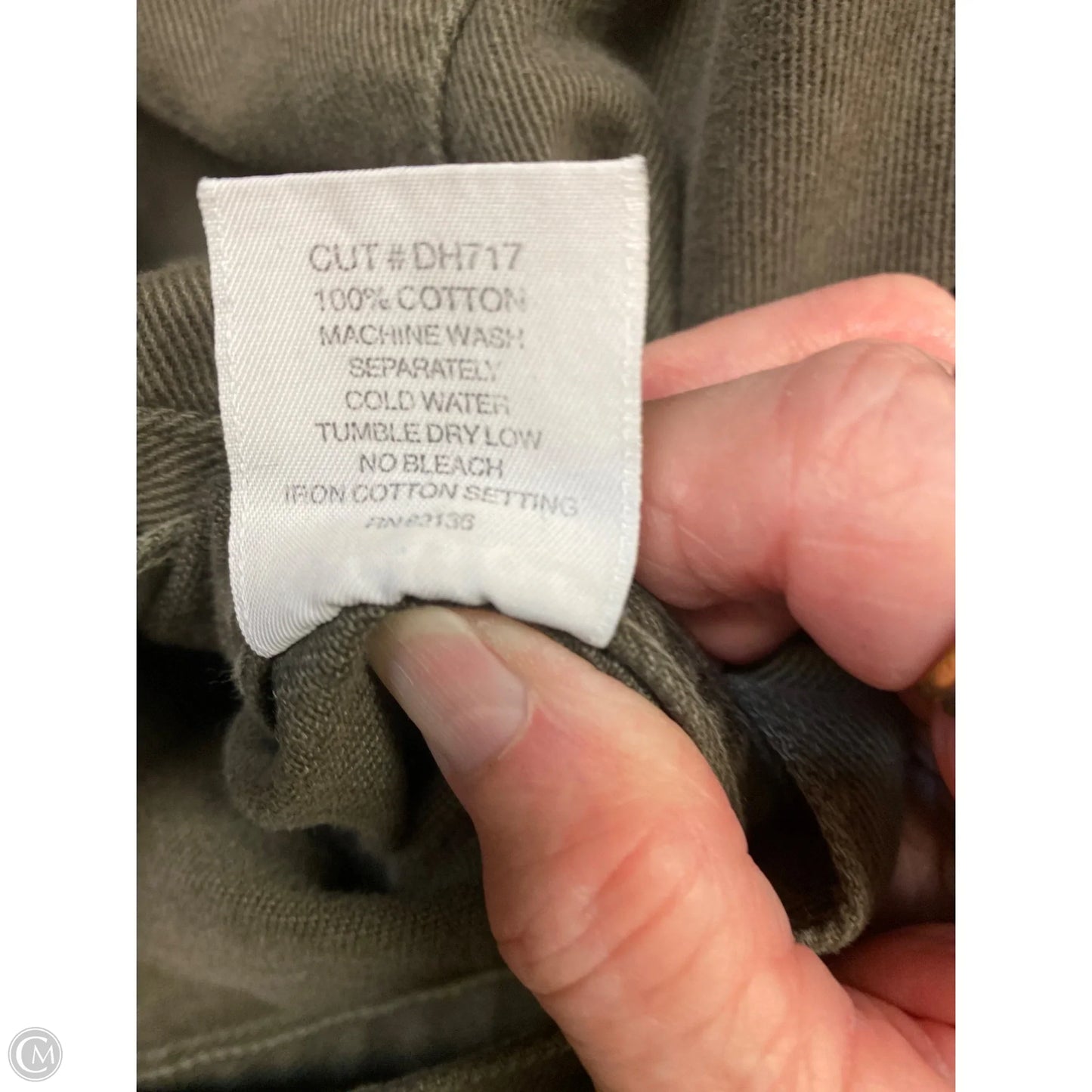 Jacket Denim By Guess In Green Denim, Size: L