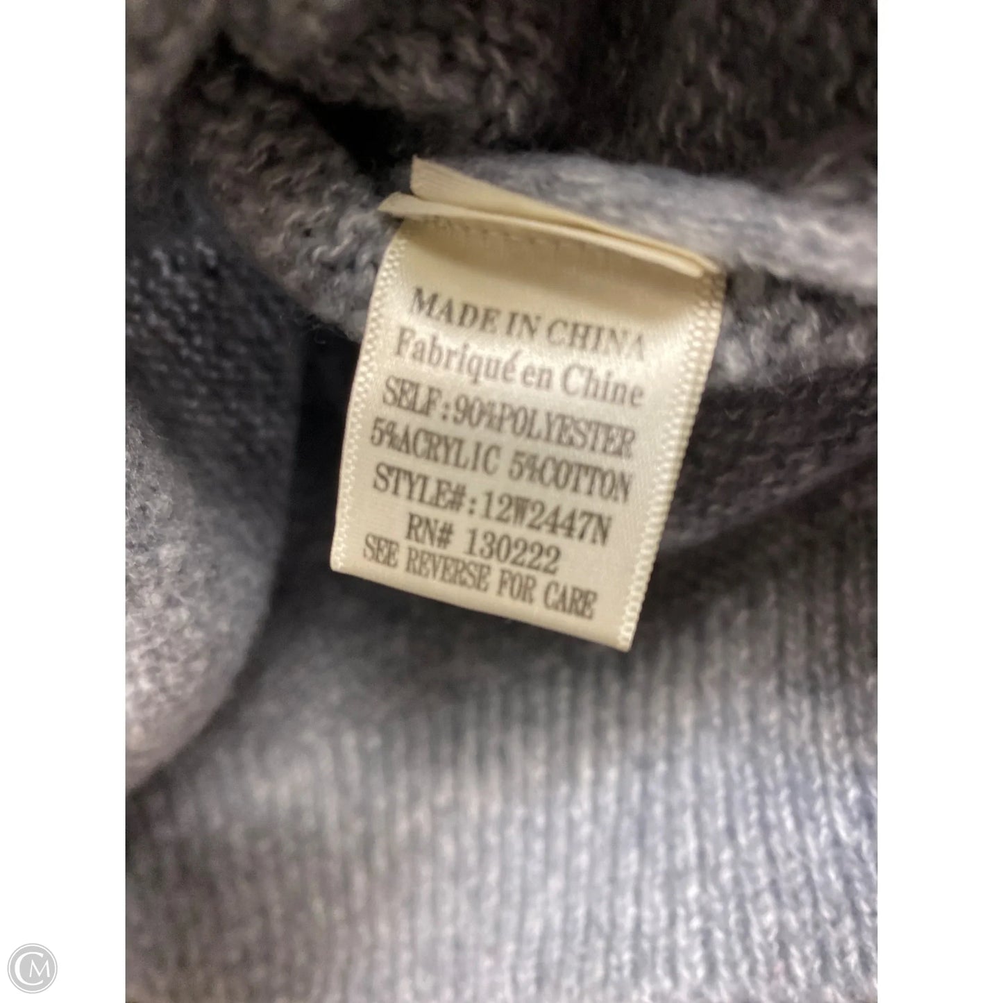 Sweatshirt Collar By Clothes Mentor In Blue, Size: S