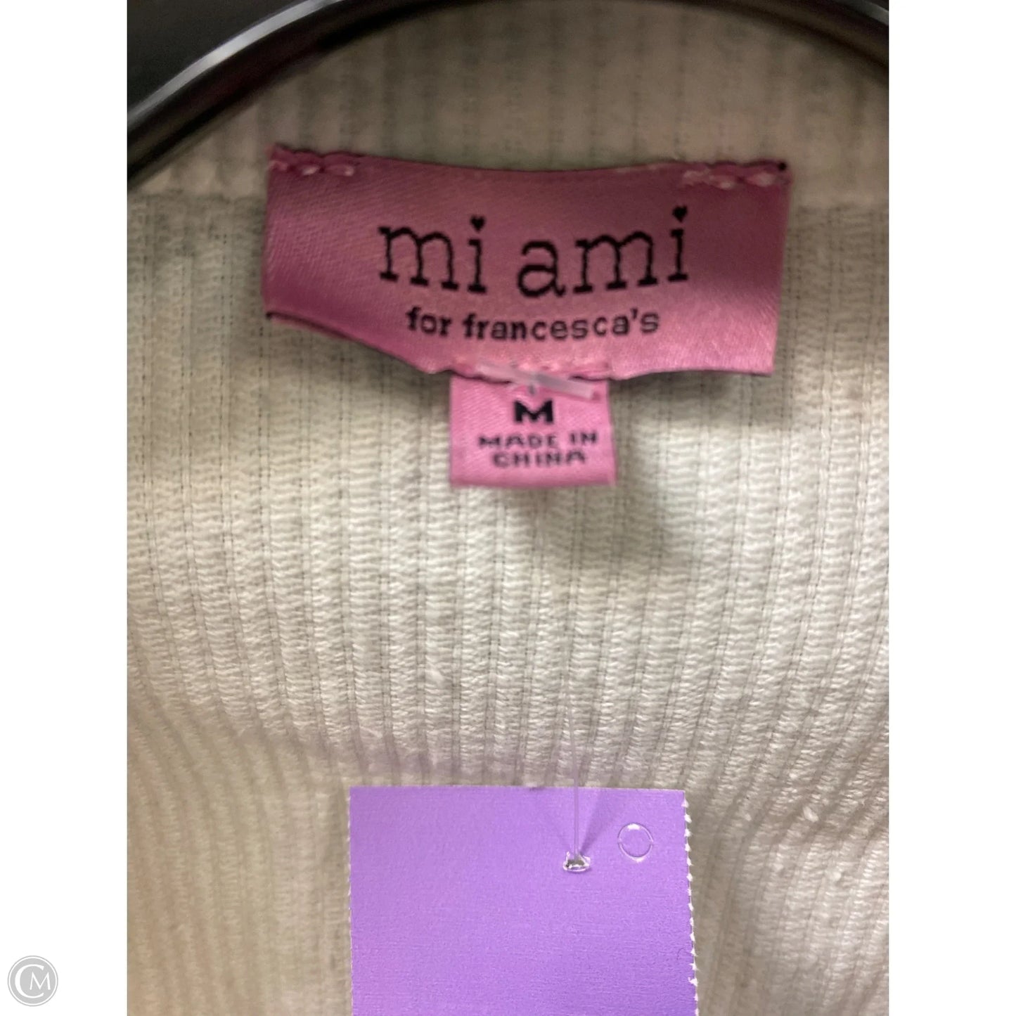 Jacket Other By Miami In Cream, Size: M