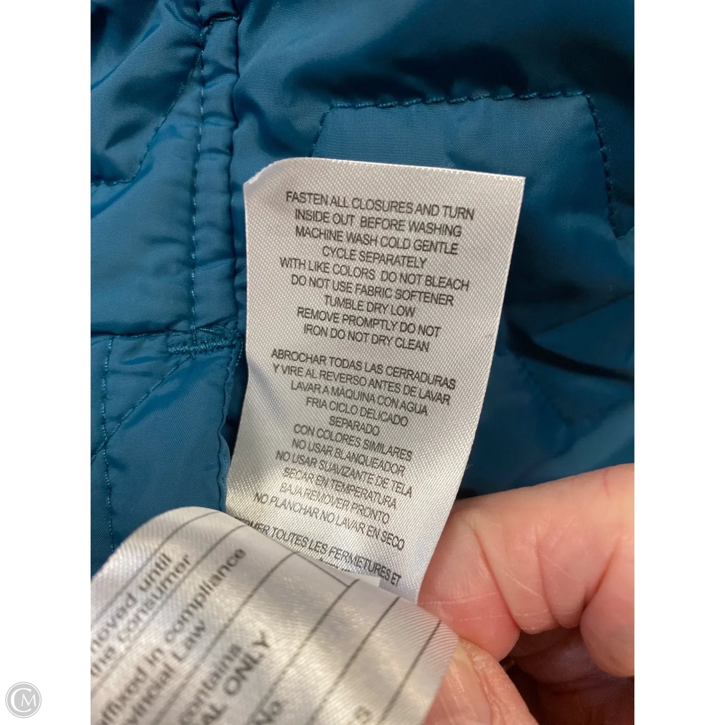 Vest Puffer & Quilted By Free Country In Aqua, Size: S