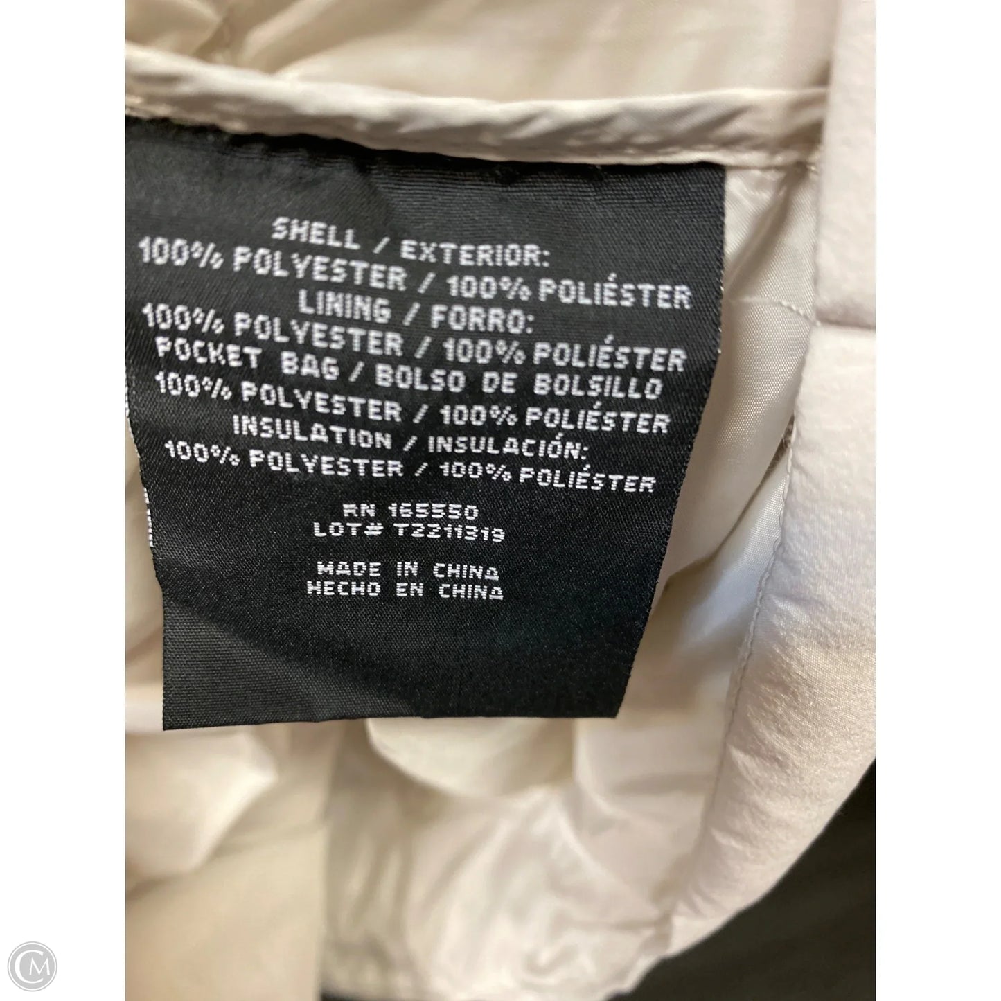 Coat Puffer & Quilted By 32 Degrees In Cream, Size: Xl