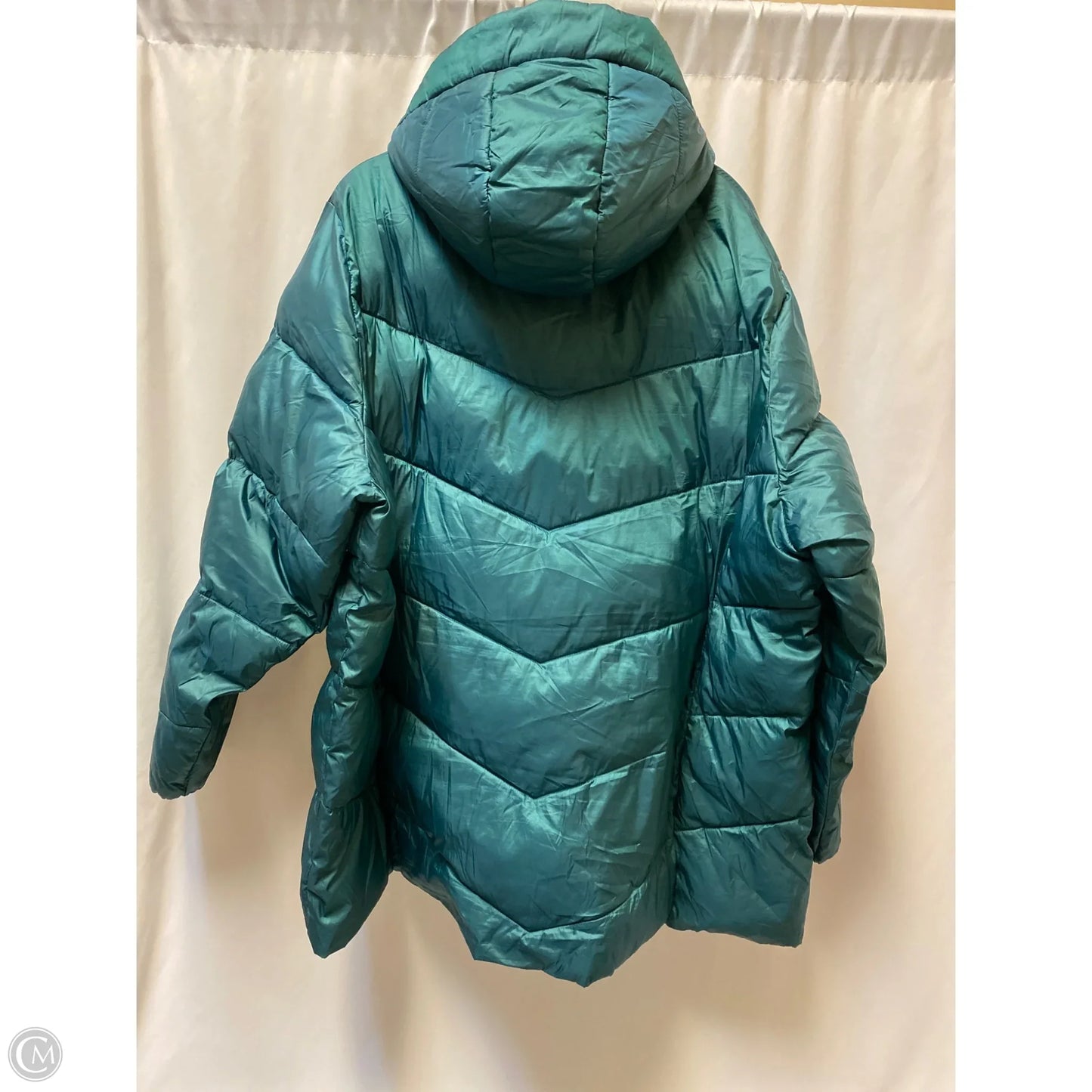 Coat Puffer & Quilted By Lane Bryant In Green, Size: 3x