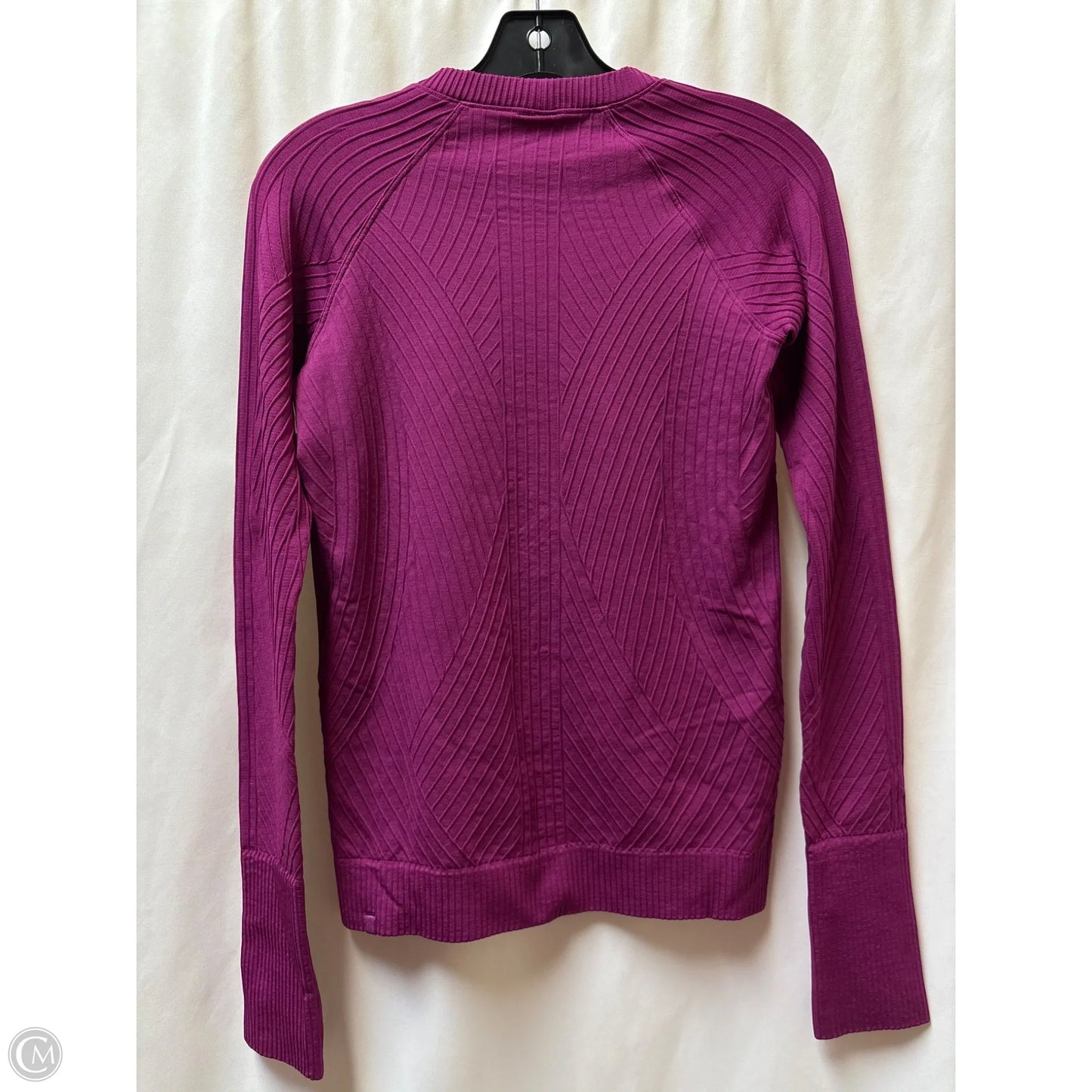 Athletic Top Long Sleeve Crewneck By Lululemon In Purple, Size: M
