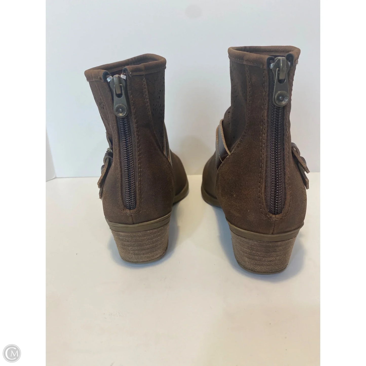 Boots Ankle Heels By Blowfish In Brown, Size: 8