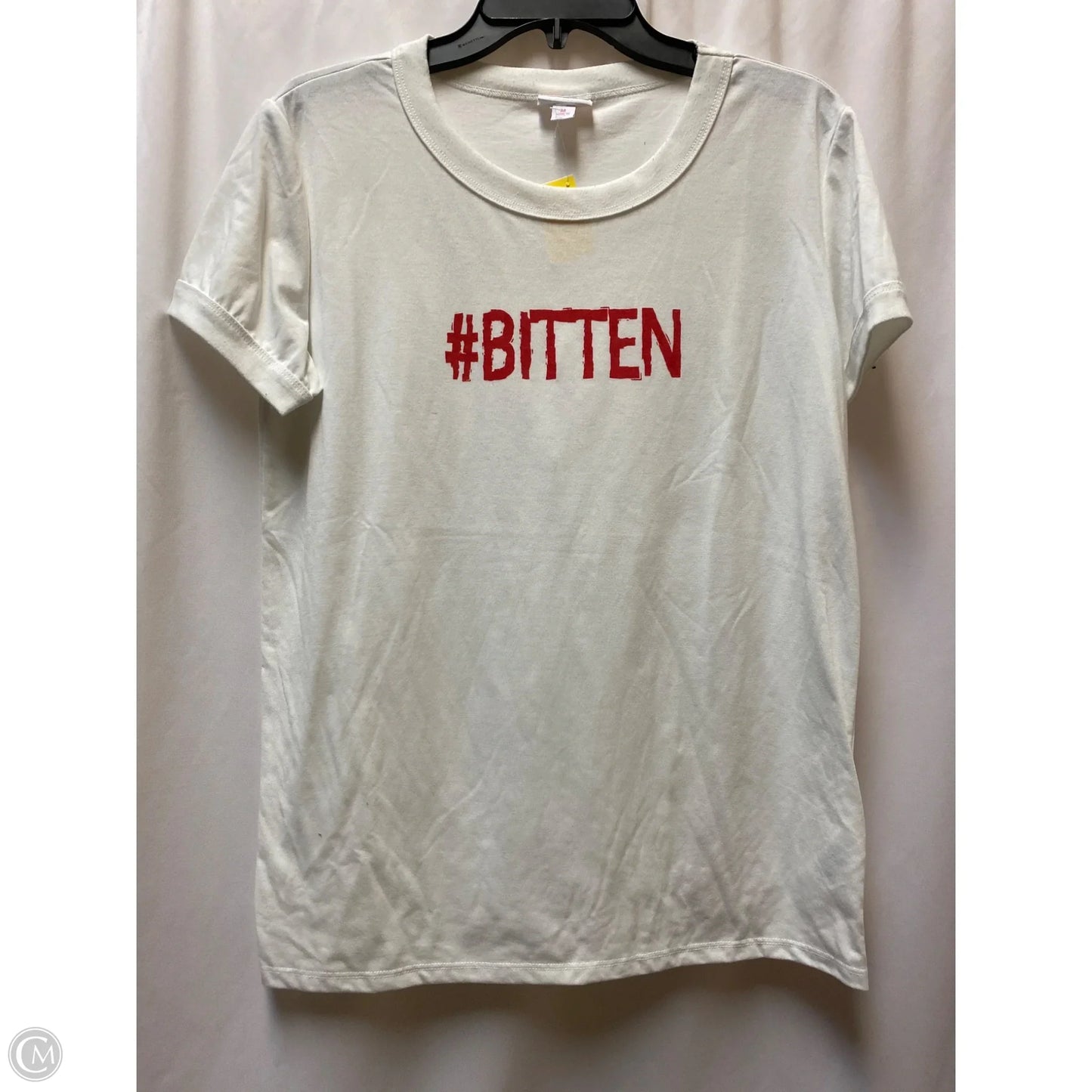 Top Short Sleeve By Lularoe In White, Size: M