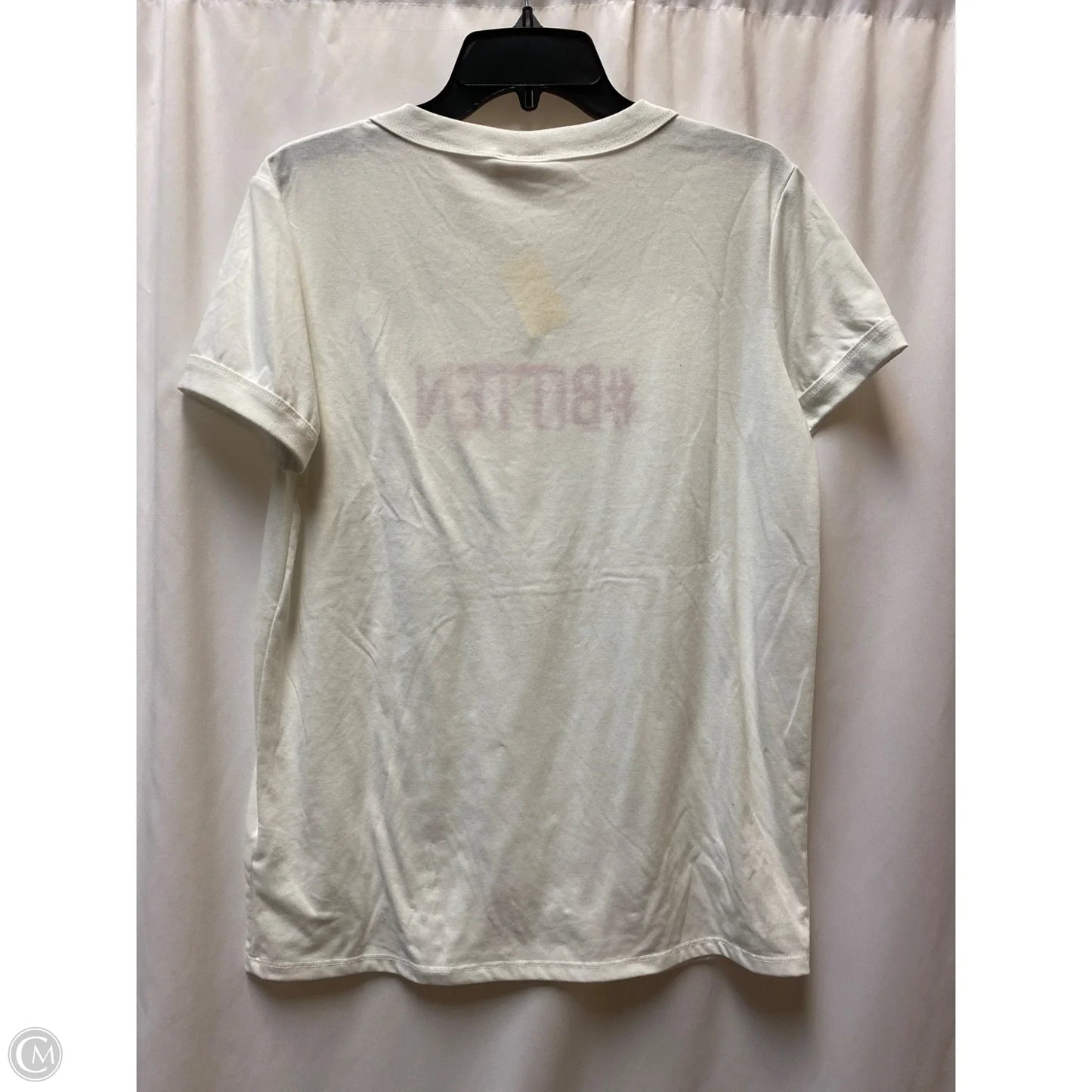 Top Short Sleeve By Lularoe In White, Size: M