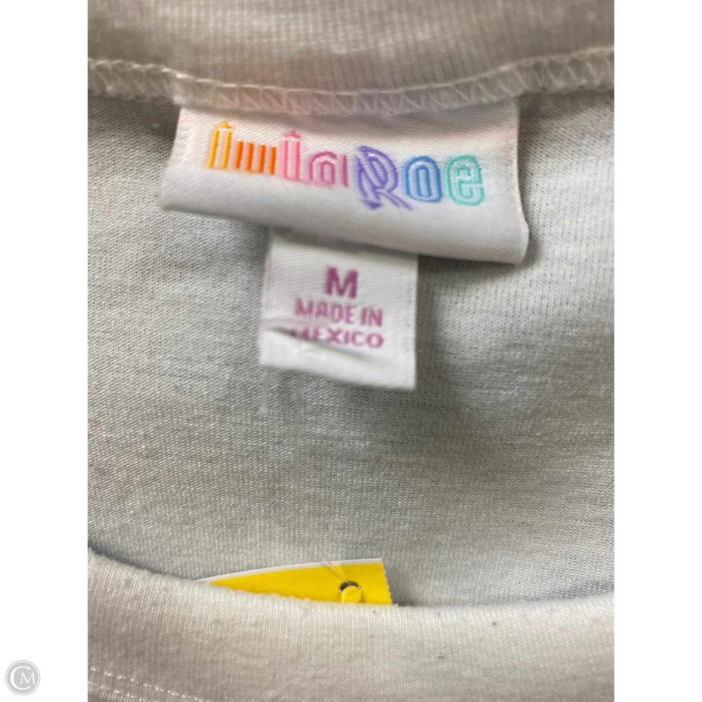 Top Short Sleeve By Lularoe In White, Size: M