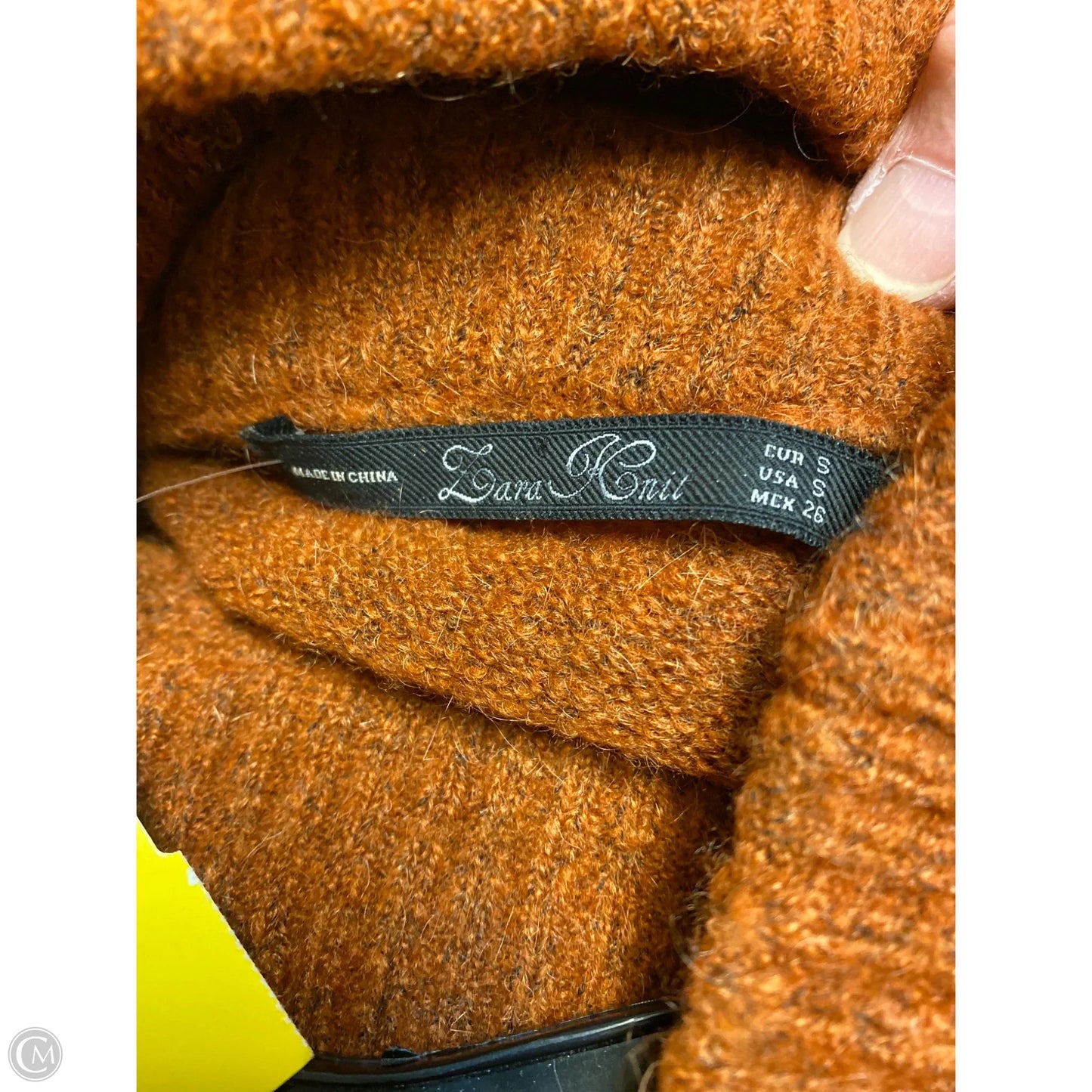 Sweater By Clothes Mentor In Copper, Size: S