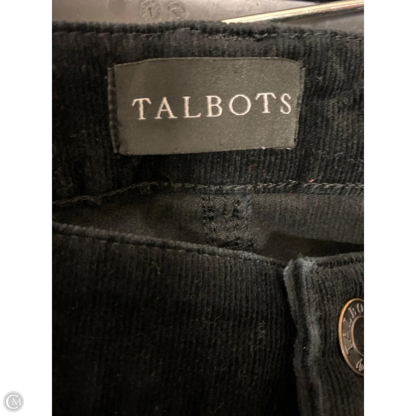 Pants Corduroy By Talbots In Black, Size: 10