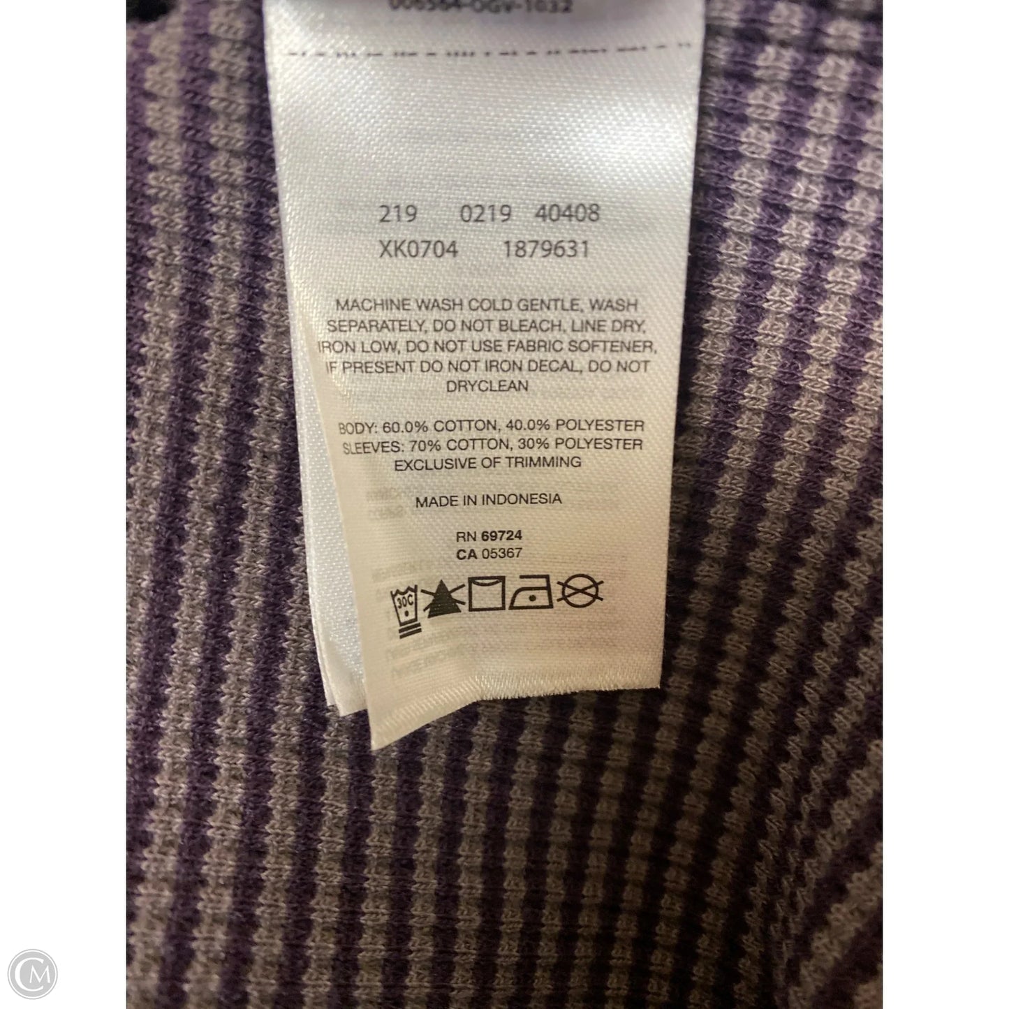 Athletic Top Long Sleeve Hoodie By Columbia In Purple, Size: L