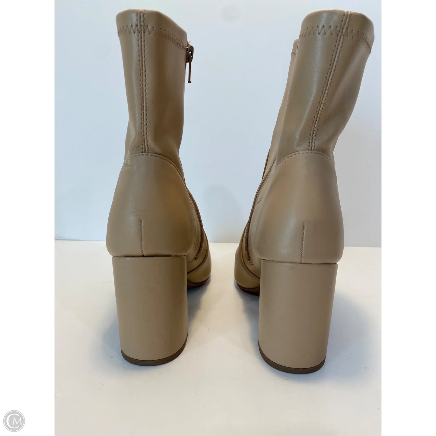 Boots Ankle Heels By A New Day In Tan, Size: 9