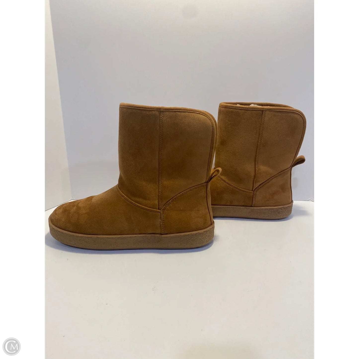 Boots Mid-calf Flats By Amazon Essentials In Brown, Size: 12.5