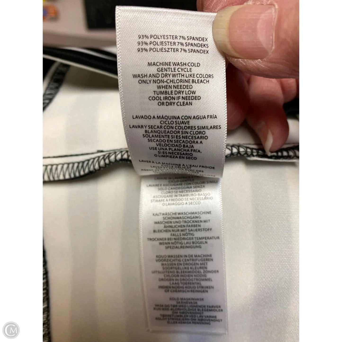 Dress Casual Midi By Michael By Michael Kors In Black & White, Size: L