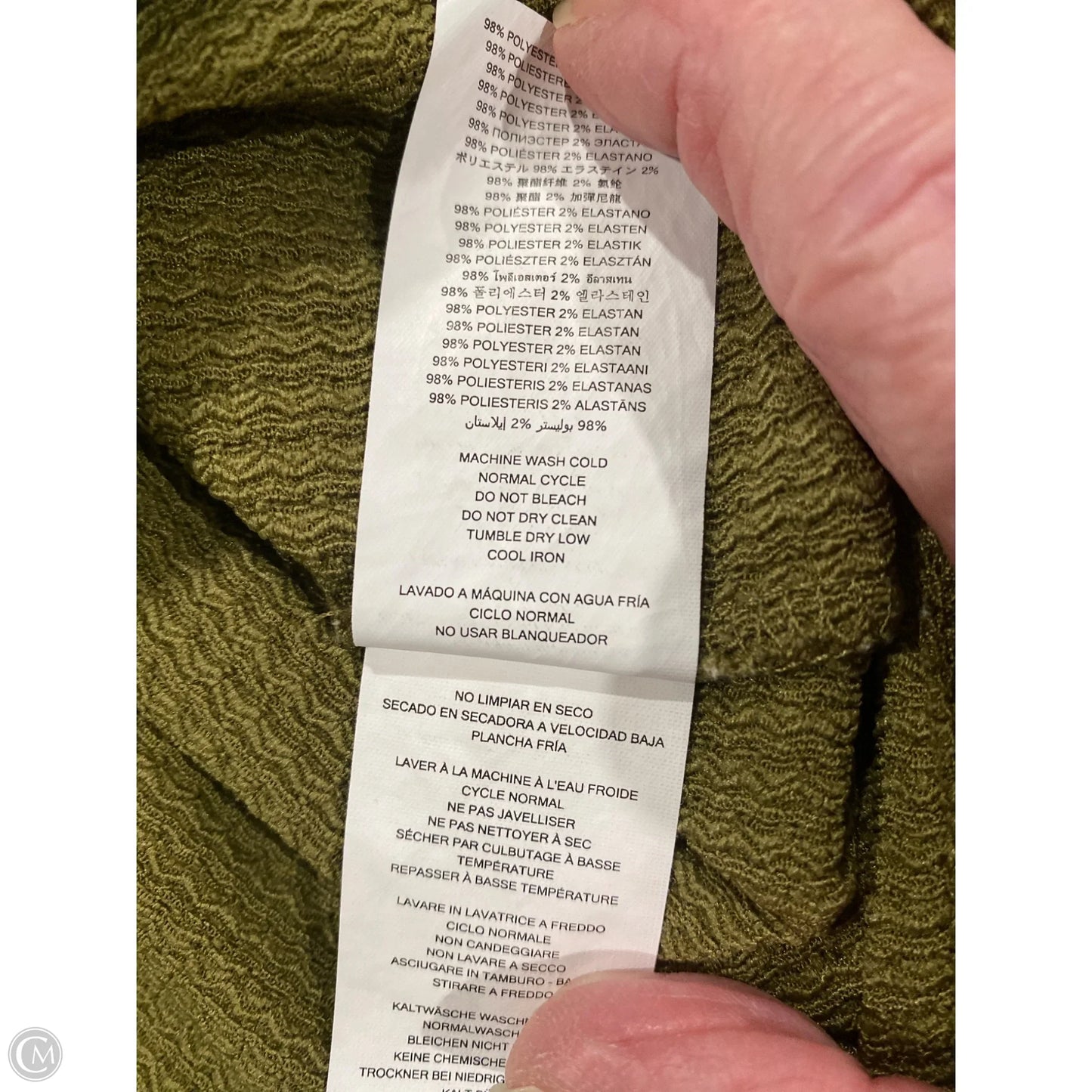 Top Long Sleeve By Michael By Michael Kors In Green, Size: Xl