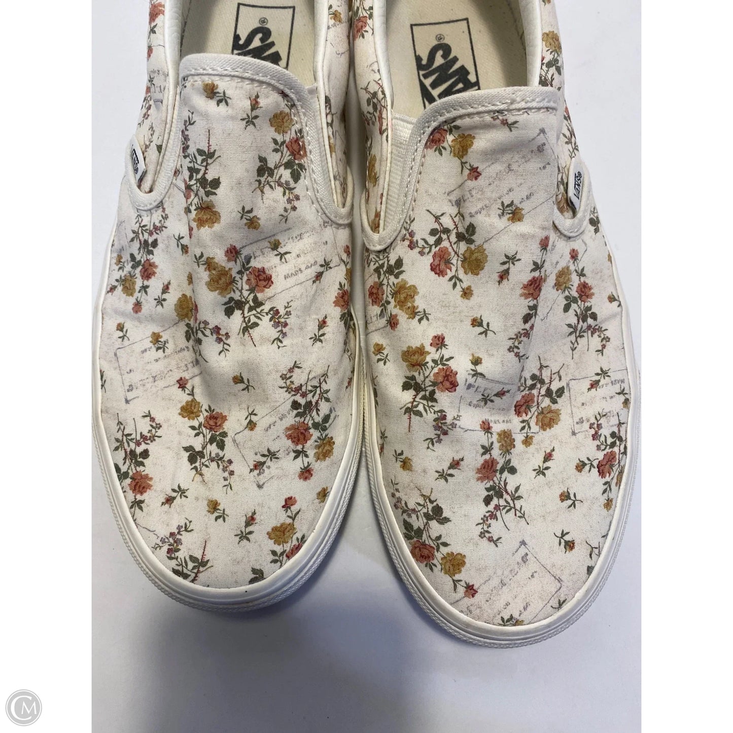 Shoes Sneakers By Vans In Floral Print, Size: 10