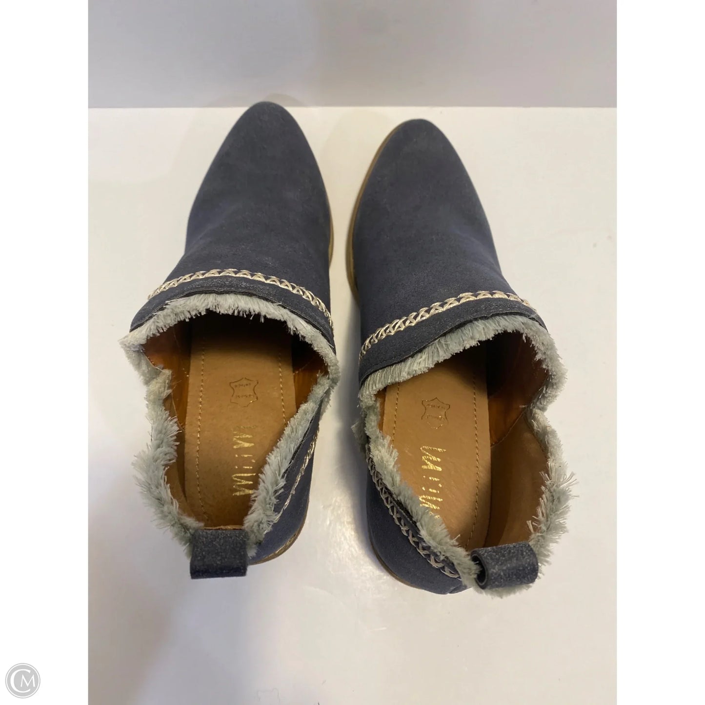 Boots Ankle Heels By Mia In Blue, Size: 8.5