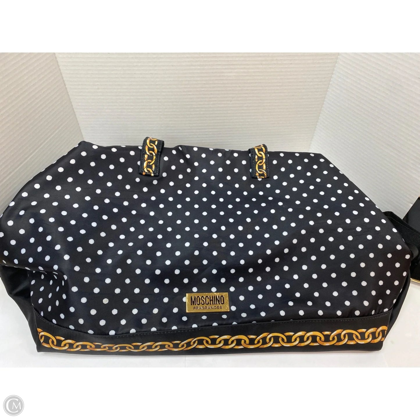 Tote Luxury Designer By Moschino, Size: Large