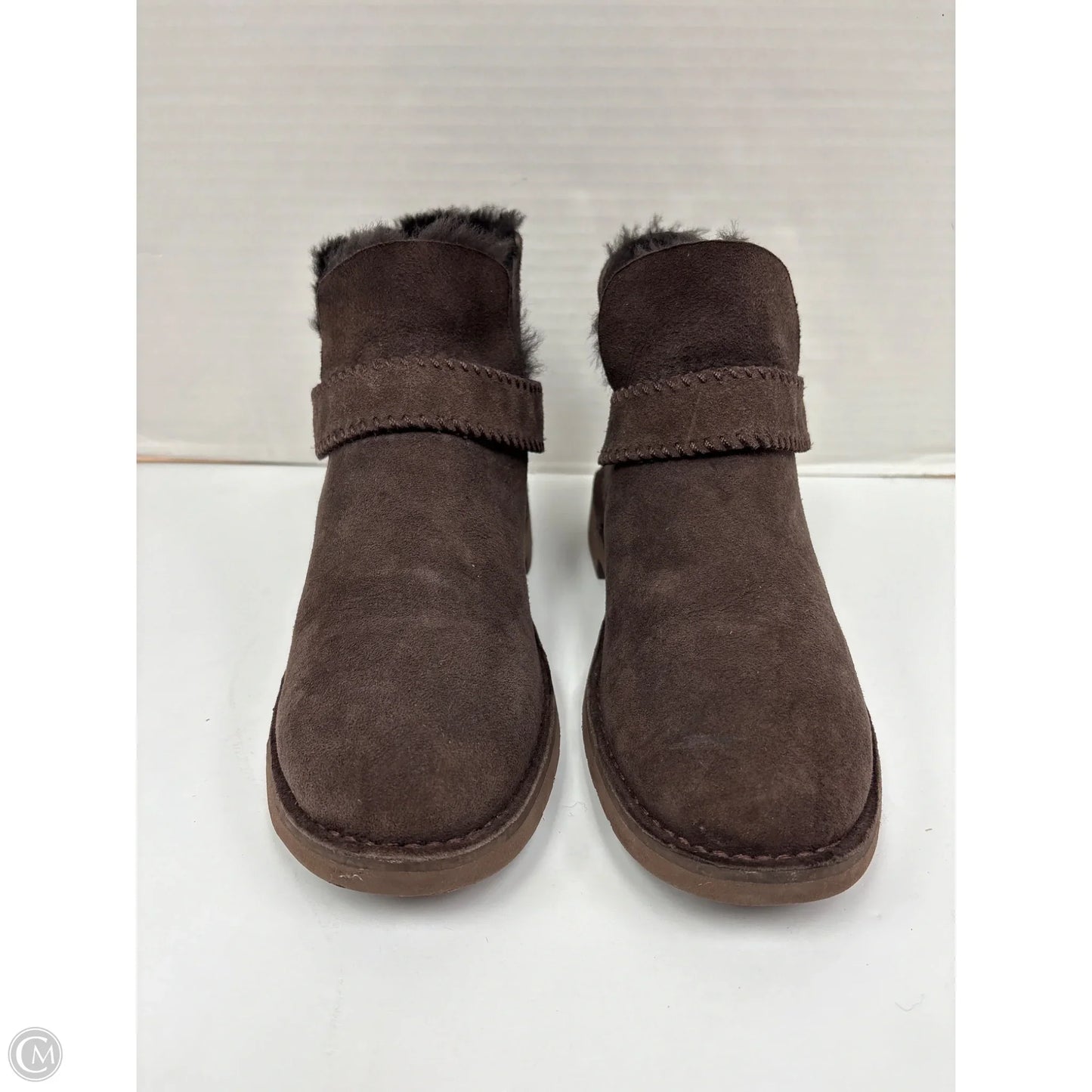 Boots Designer By Ugg In Brown, Size: 8.5