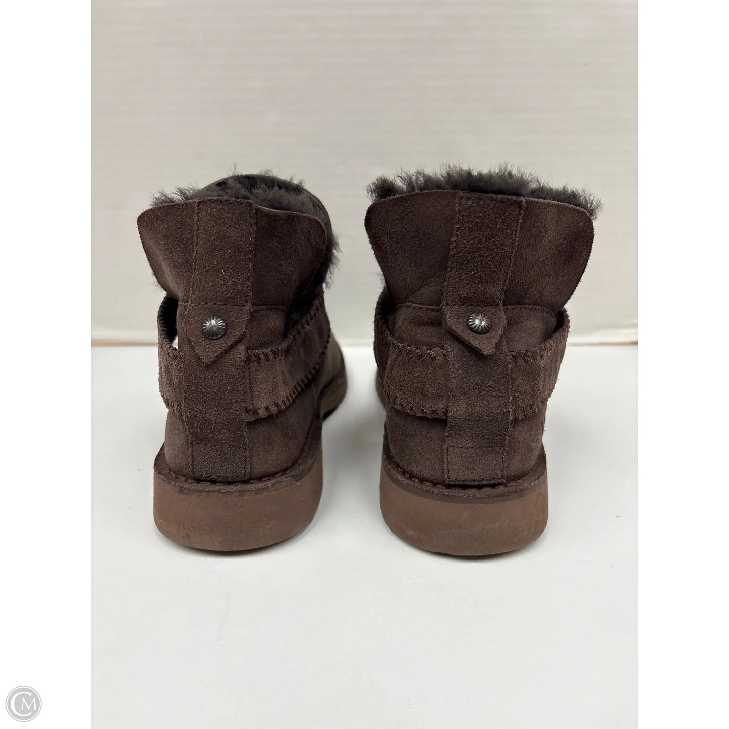 Boots Designer By Ugg In Brown, Size: 8.5