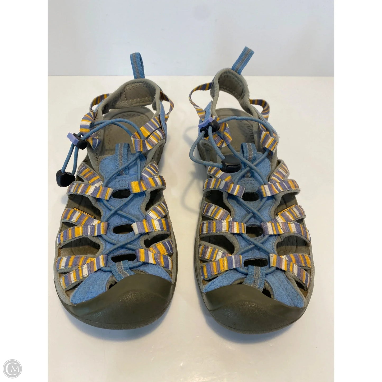 Sandals Flats By Keen In Blue, Size: 8