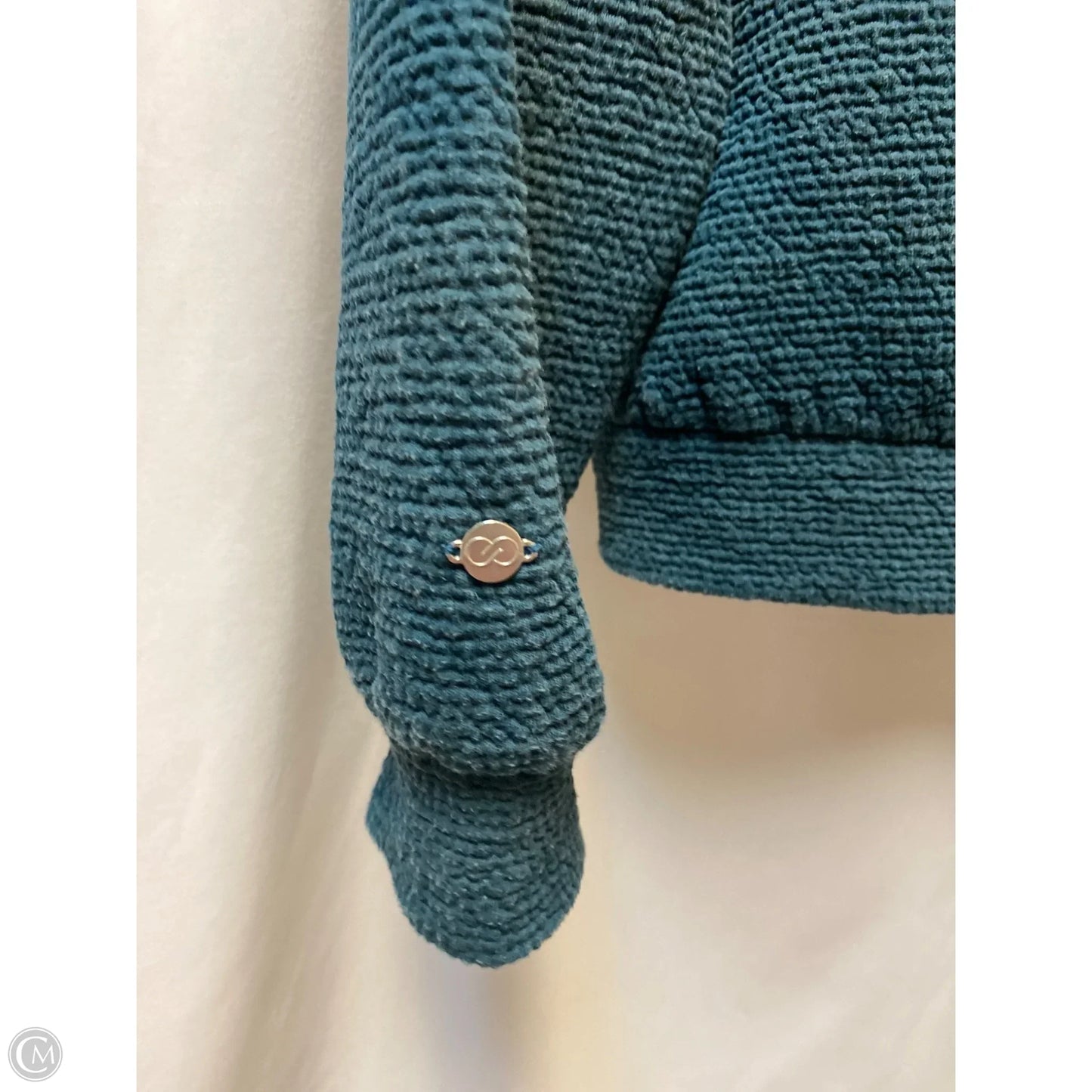 Athletic Sweatshirt Collar By Calia In Aqua, Size: Sp