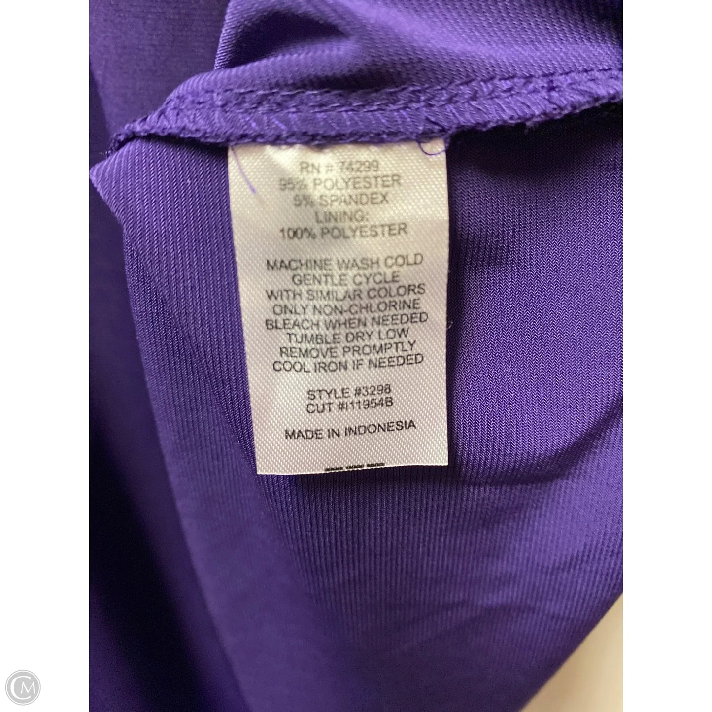 Dress Casual Midi By En Focus In Purple, Size: L