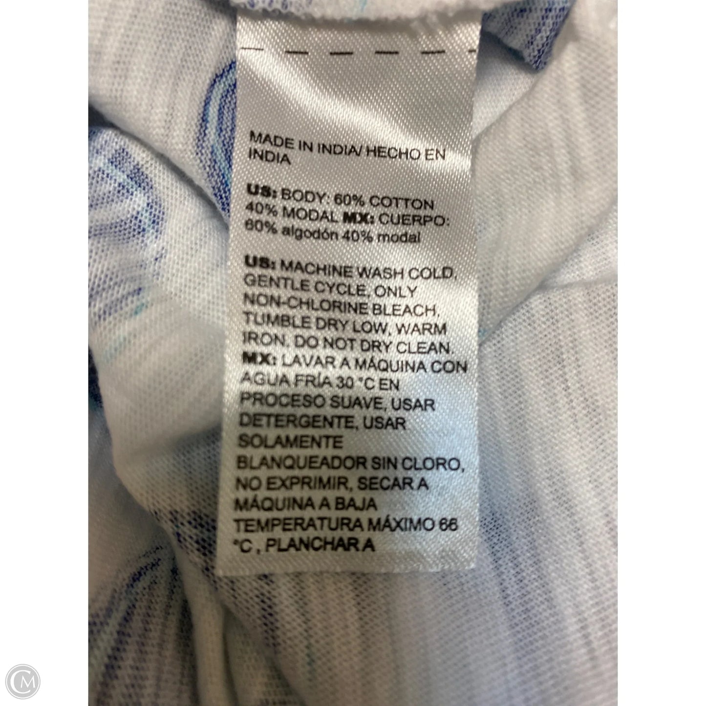 Top Short Sleeve By Chicos In White, Size: Xl