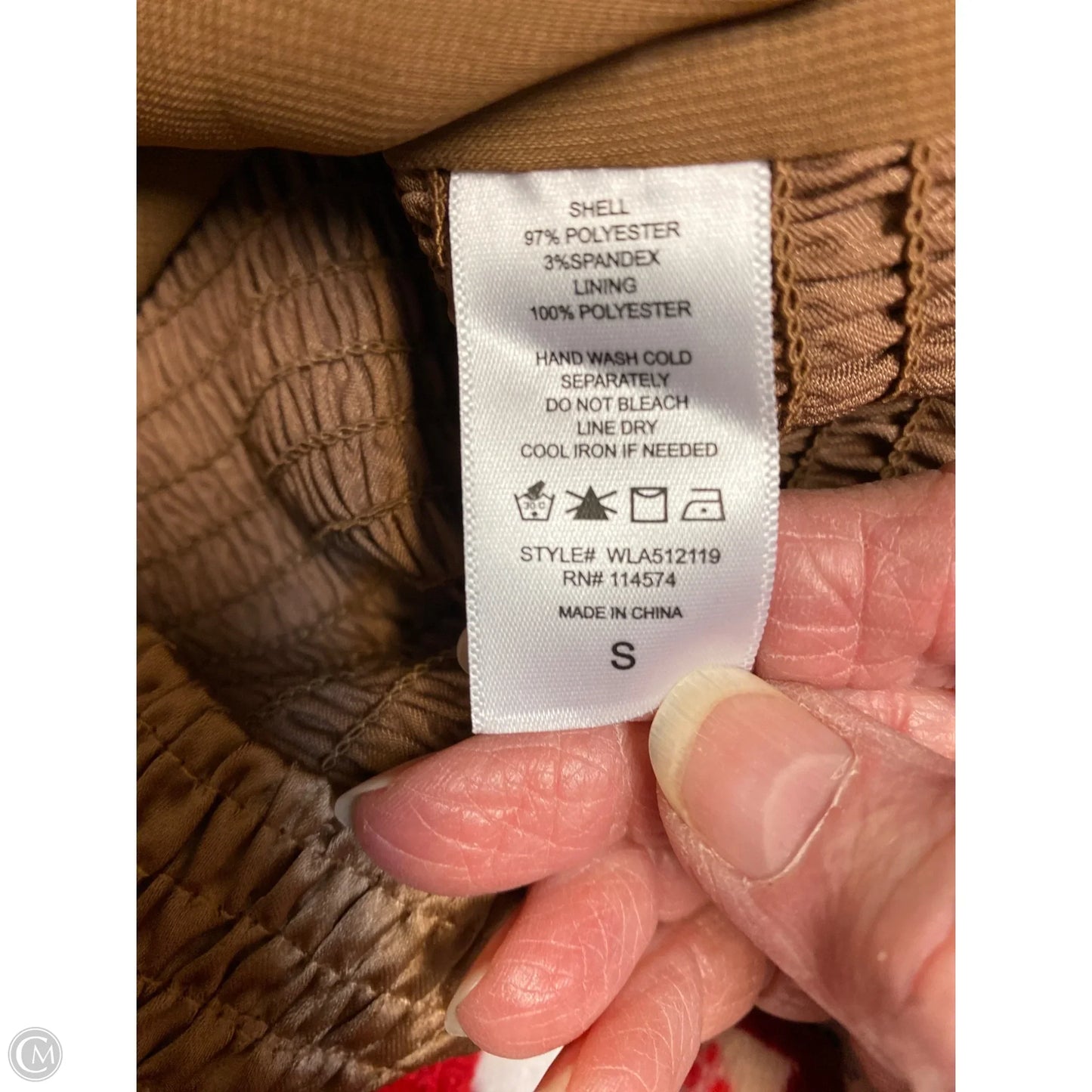 Top Short Sleeve By Ro & De In Copper, Size: S