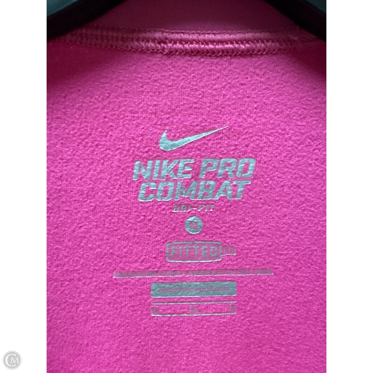 Athletic Top Long Sleeve Crewneck By Nike In Pink, Size: M