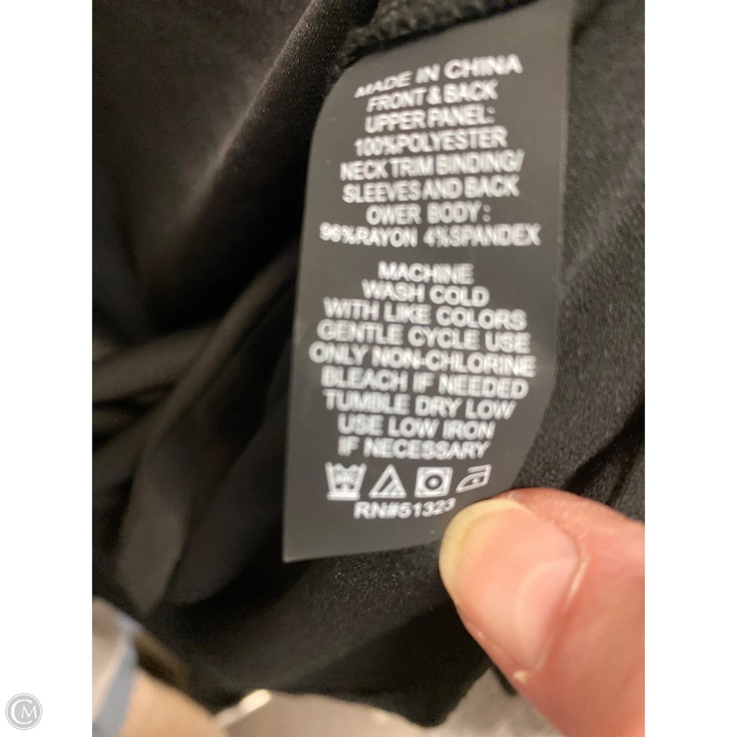 Top 3/4 Sleeve By Vince Camuto In Black, Size: M