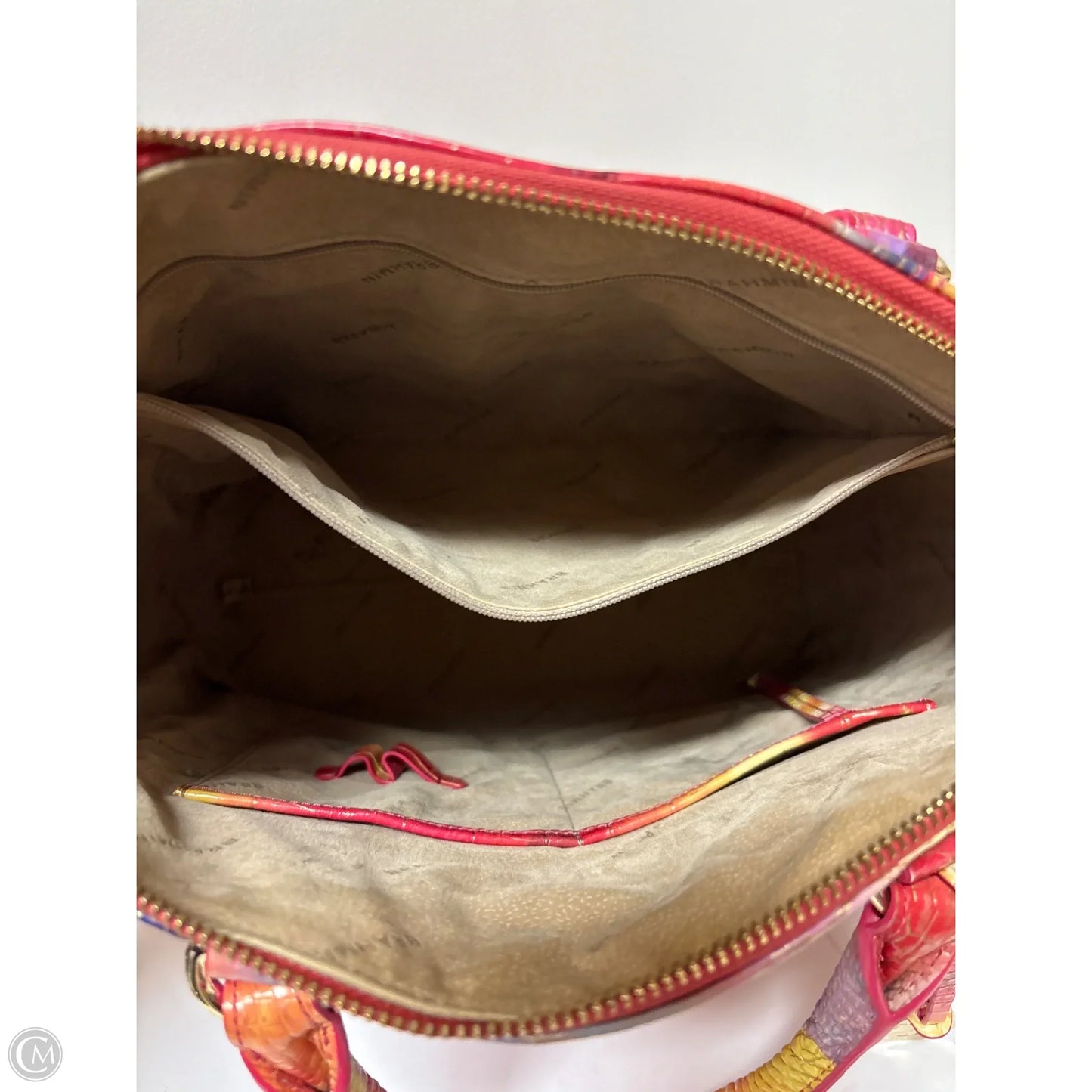 Handbag Designer By Brahmin, Size: Large