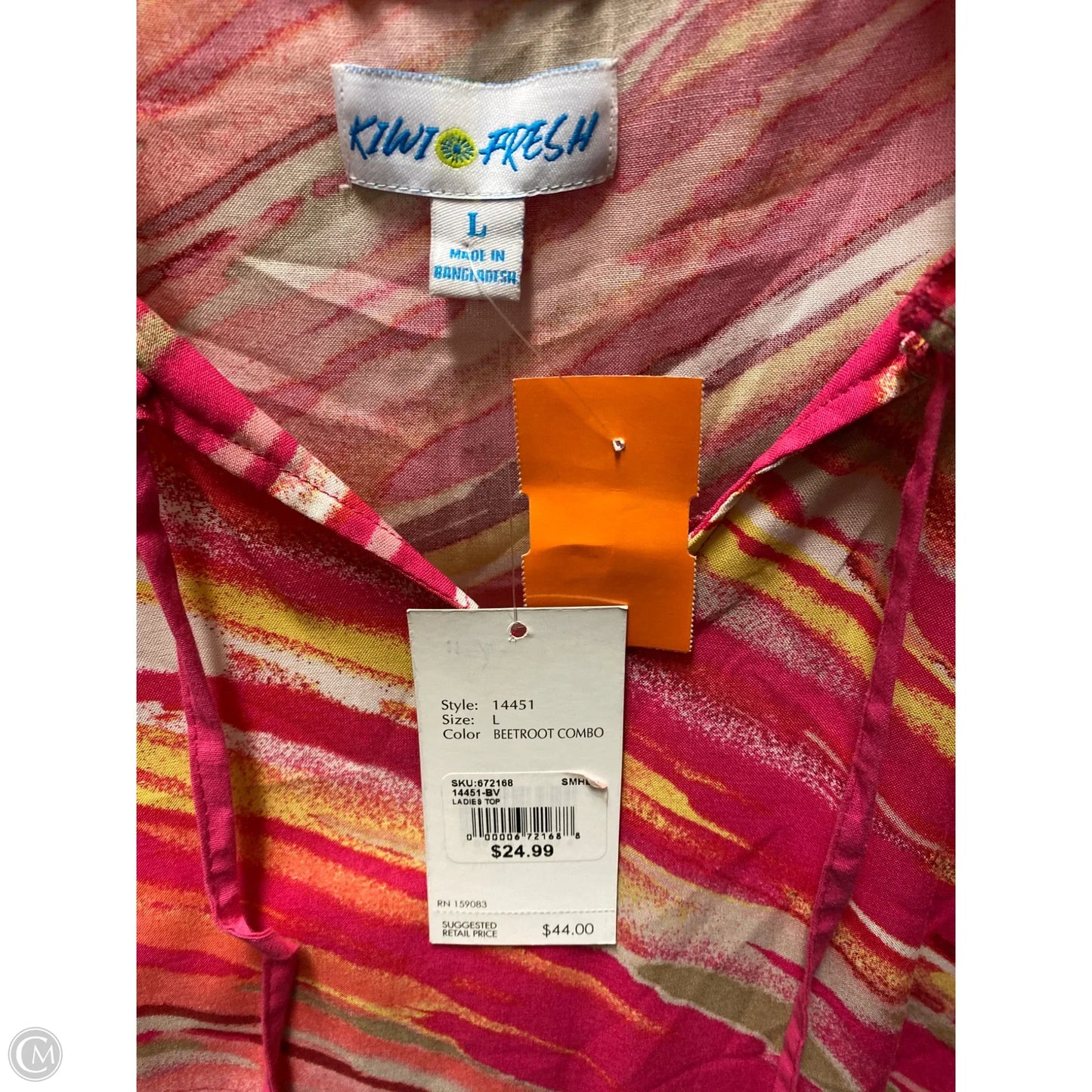 Top Sleeveless By Clothes Mentor In Pink, Size: L