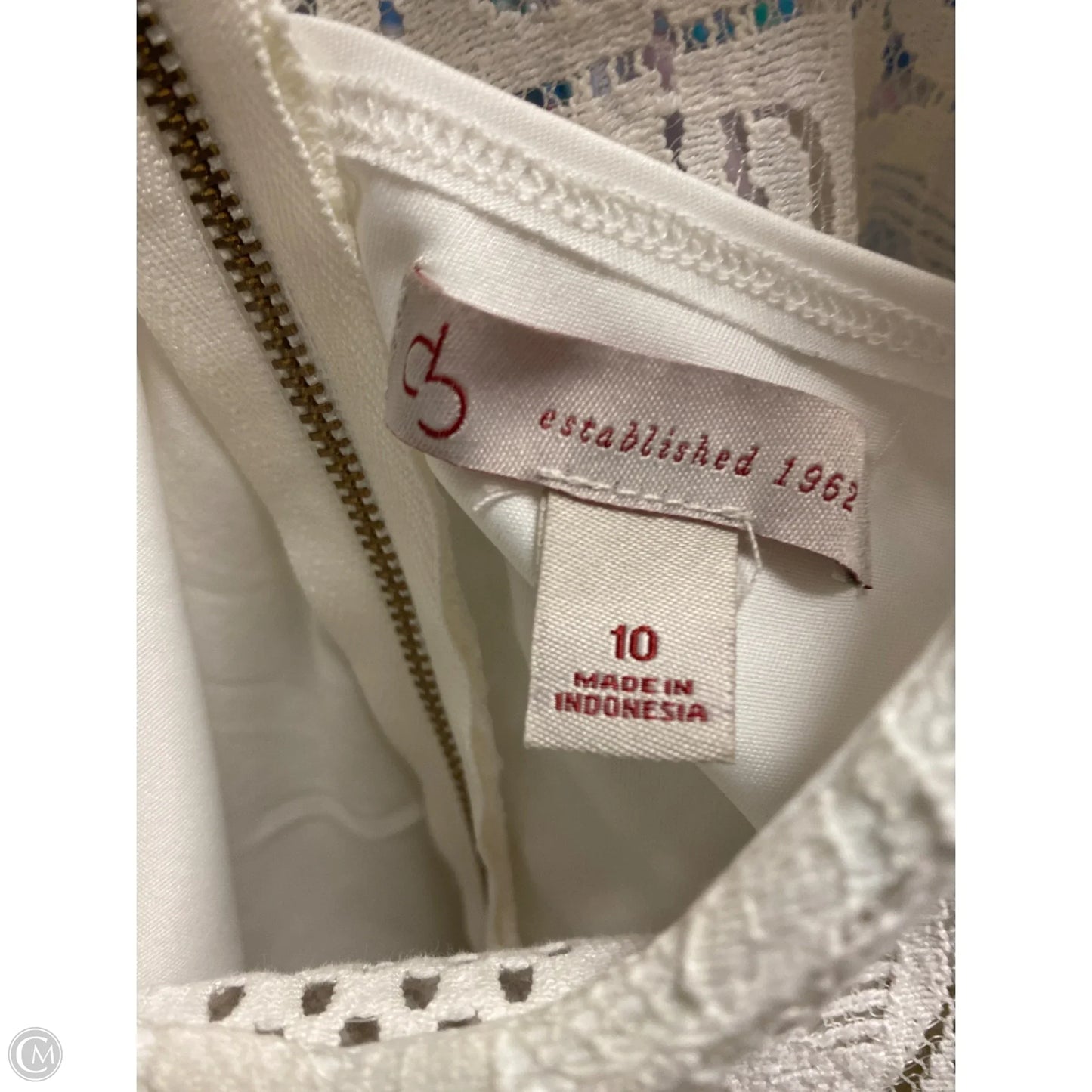Dress Casual Midi By Cato In White, Size: M
