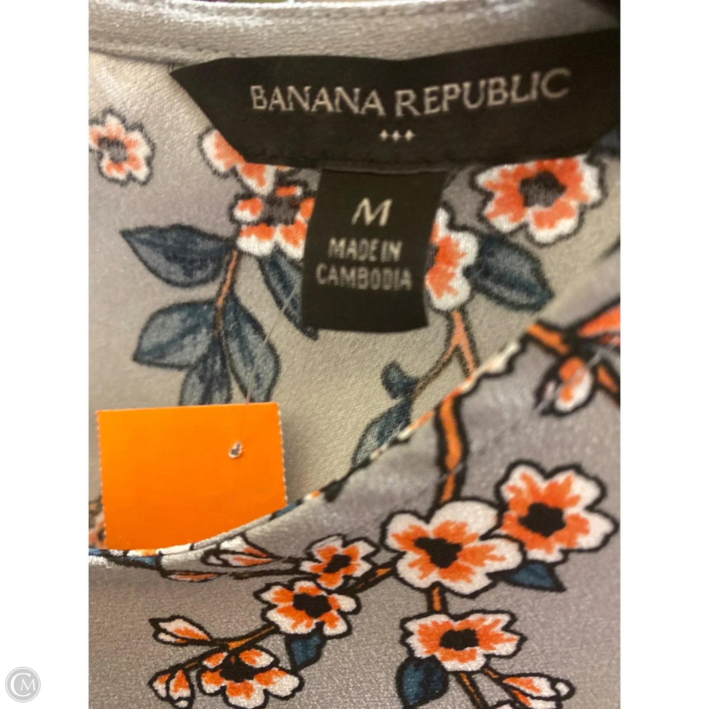 Top Sleeveless By Banana Republic In Grey, Size: M