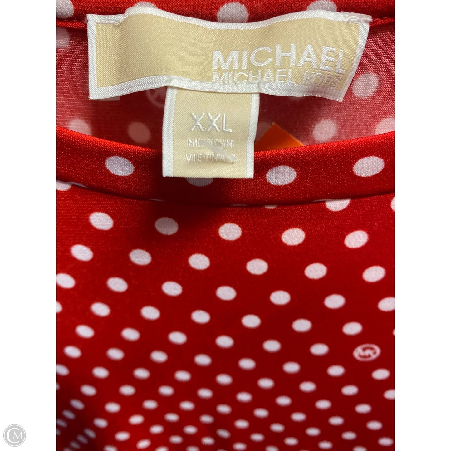 Top Short Sleeve By Michael By Michael Kors In Red, Size: Xxl