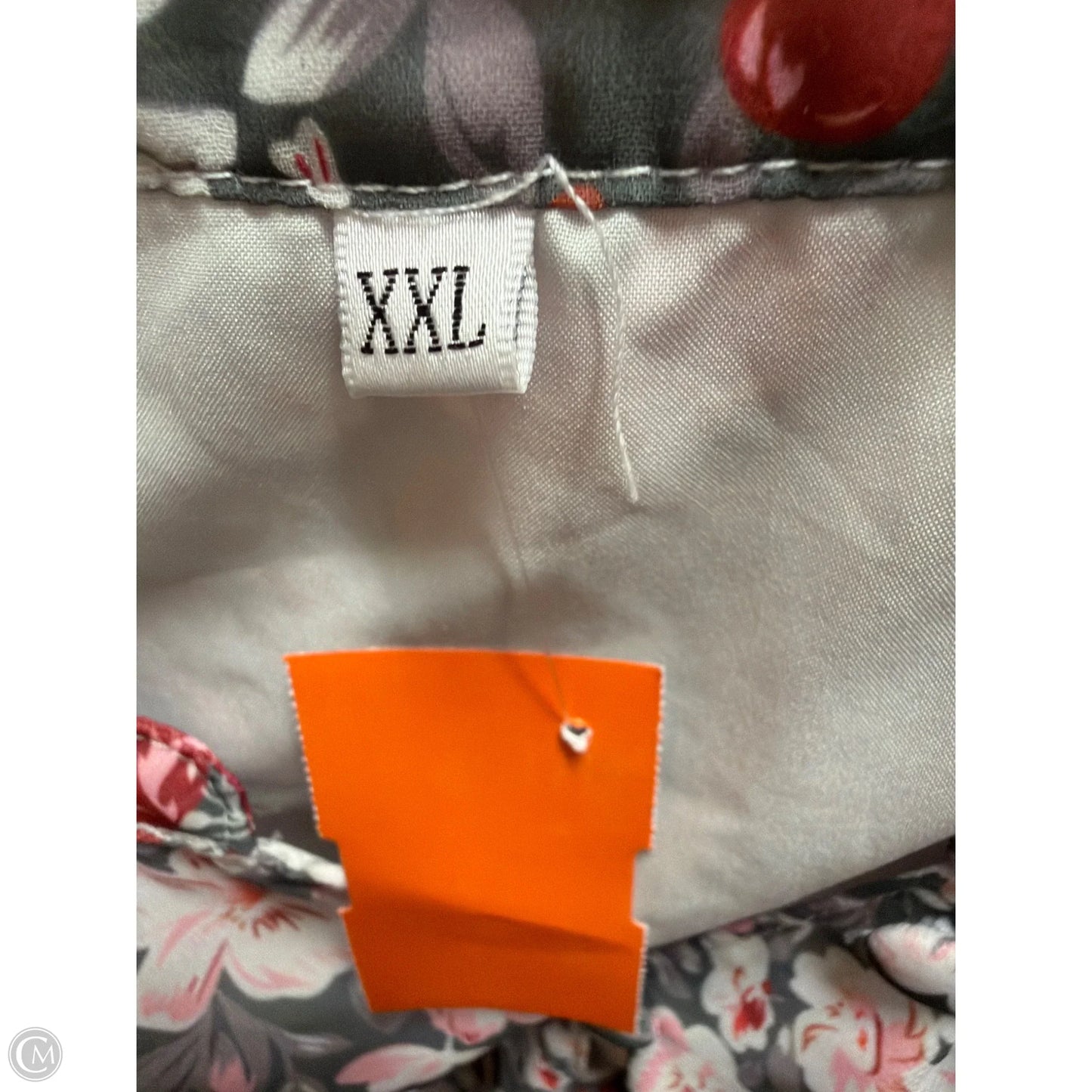 Top Long Sleeve By Clothes Mentor In Grey & Pink, Size: Xxl