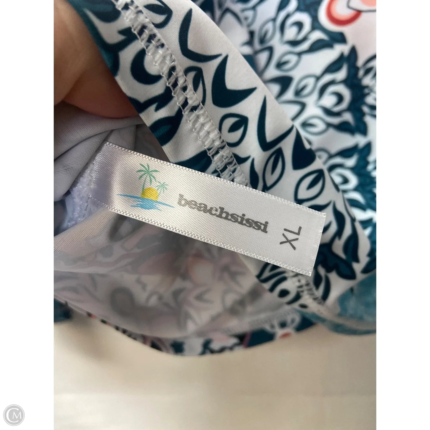 Swimsuit Top By Beachsissi In Blue, Size: Xl