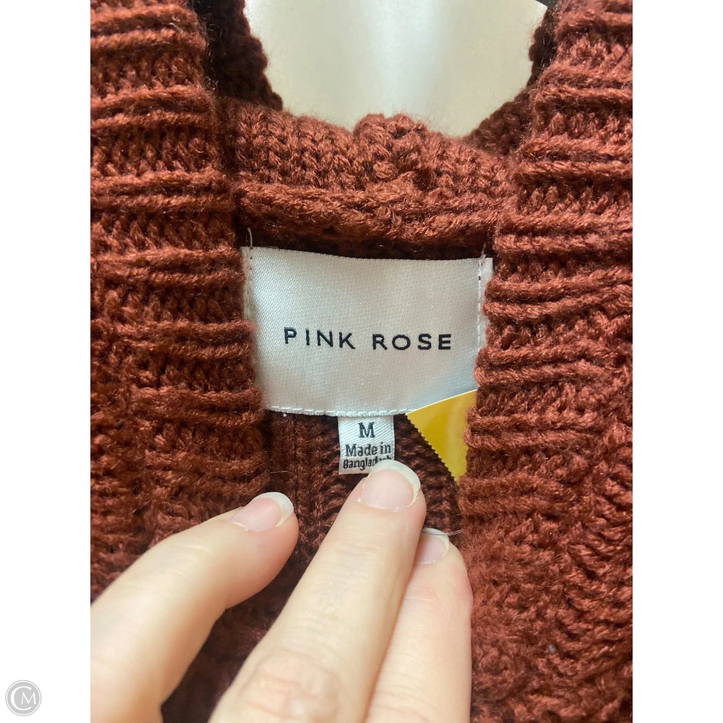 Sweater By Pink Rose In Copper, Size: M