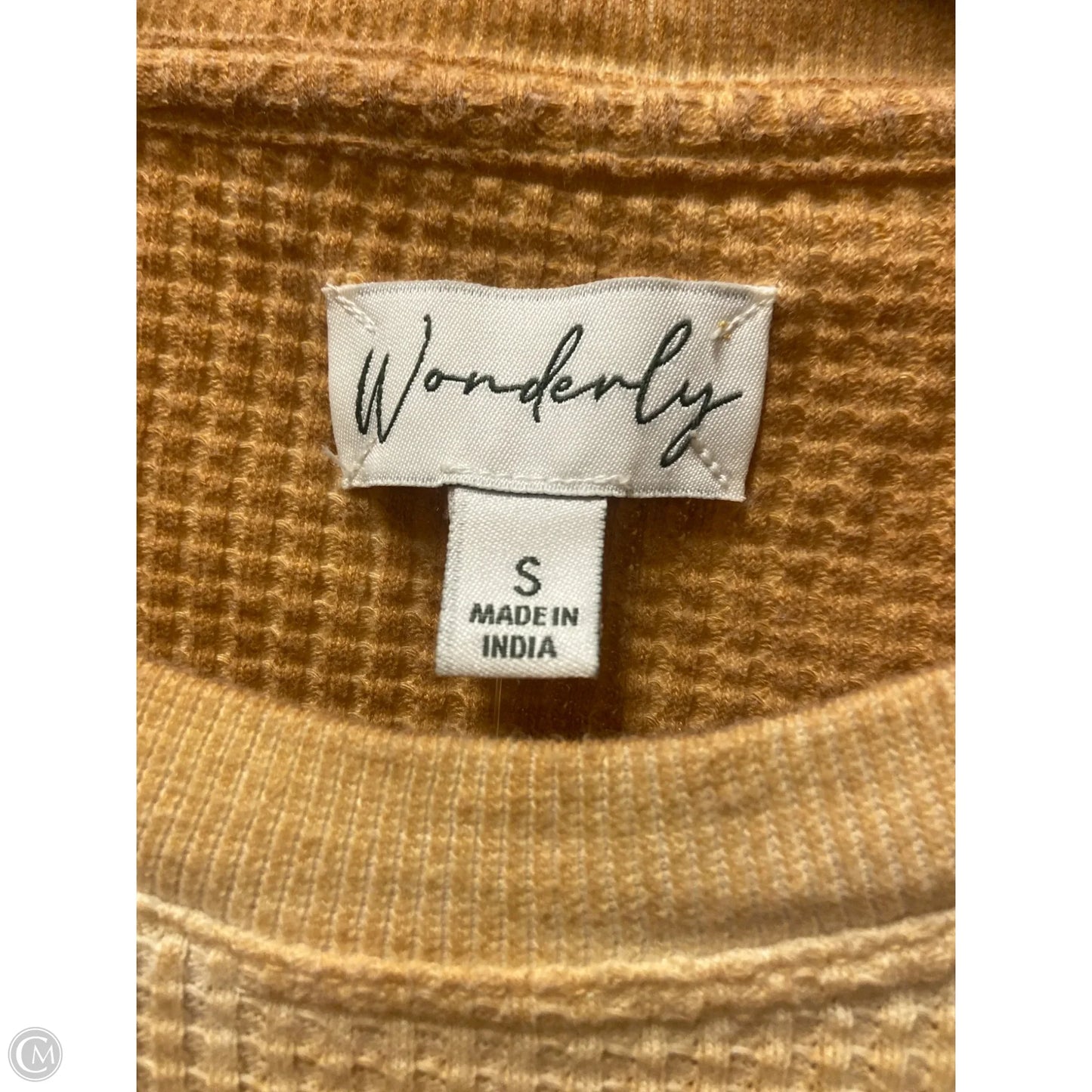 Top Short Sleeve By Wonderly In Yellow, Size: S