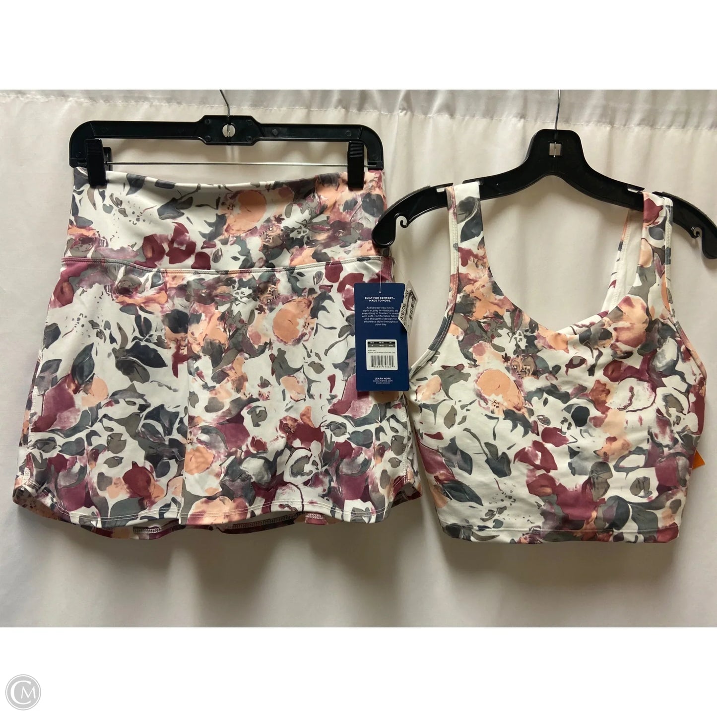 Athletic Shorts 2pc By Marika In Pink, Size: M