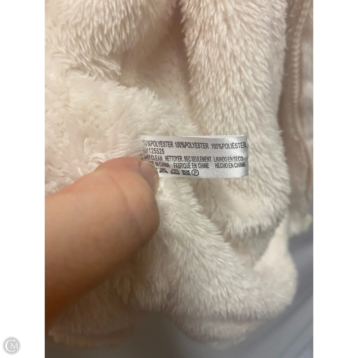 Vest Faux Fur & Sherpa By Clothes Mentor In Cream, Size: L