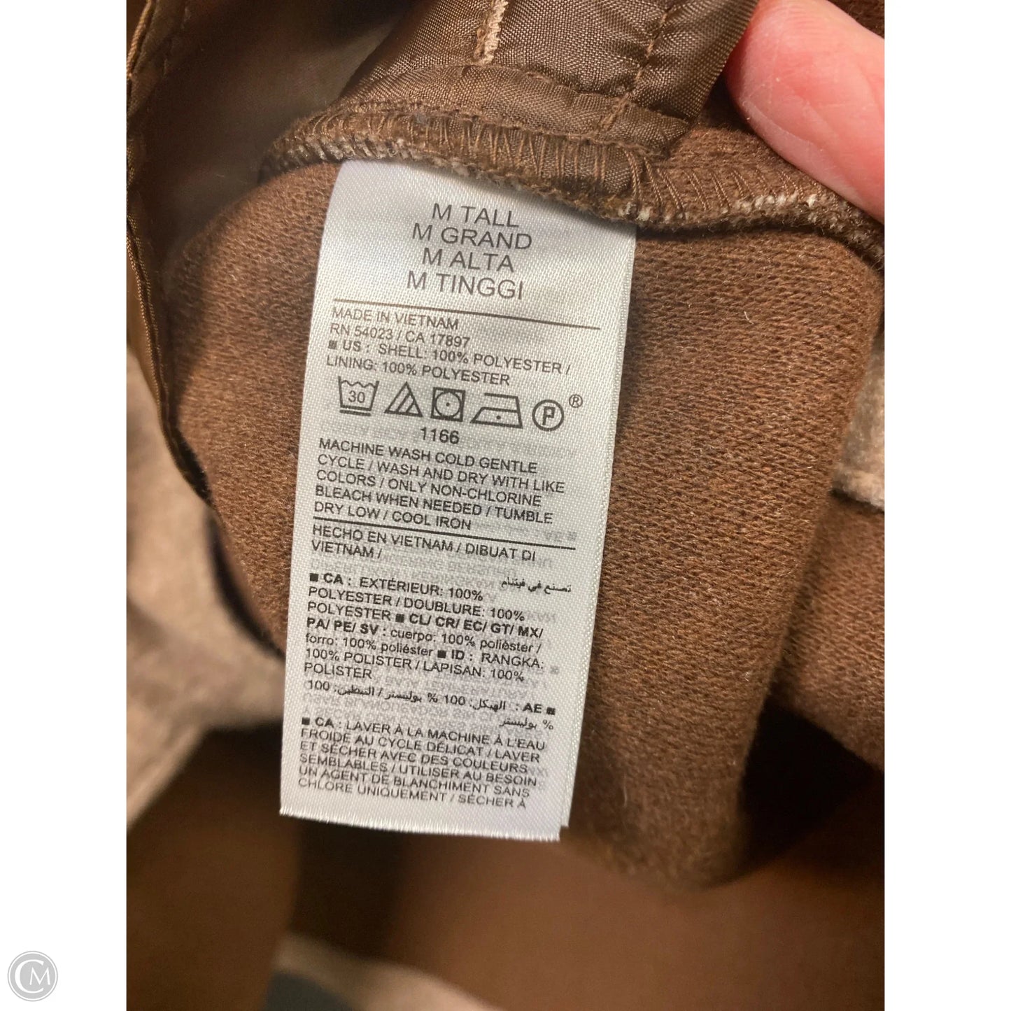 Coat Trench Coat By Old Navy In Tan, Size: M