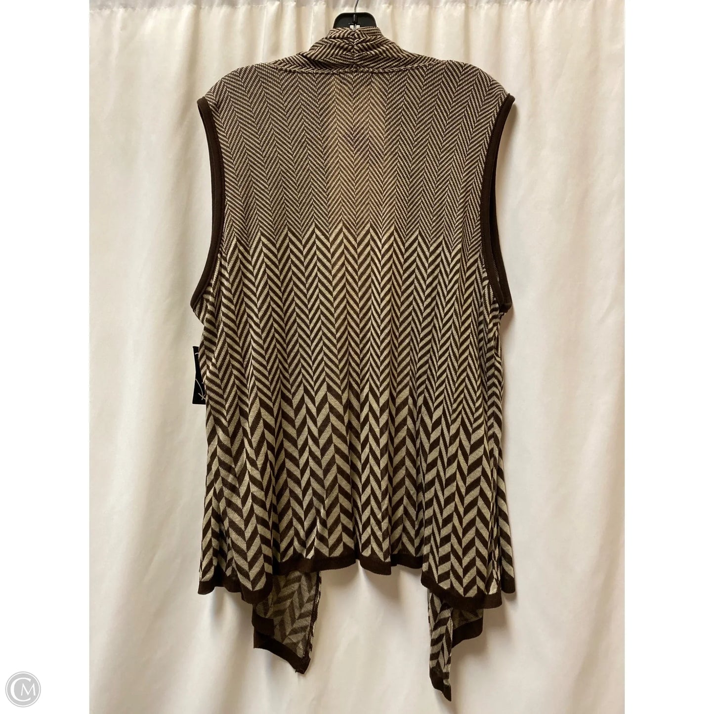 Cardigan By Kim Rogers In Brown, Size: 2x