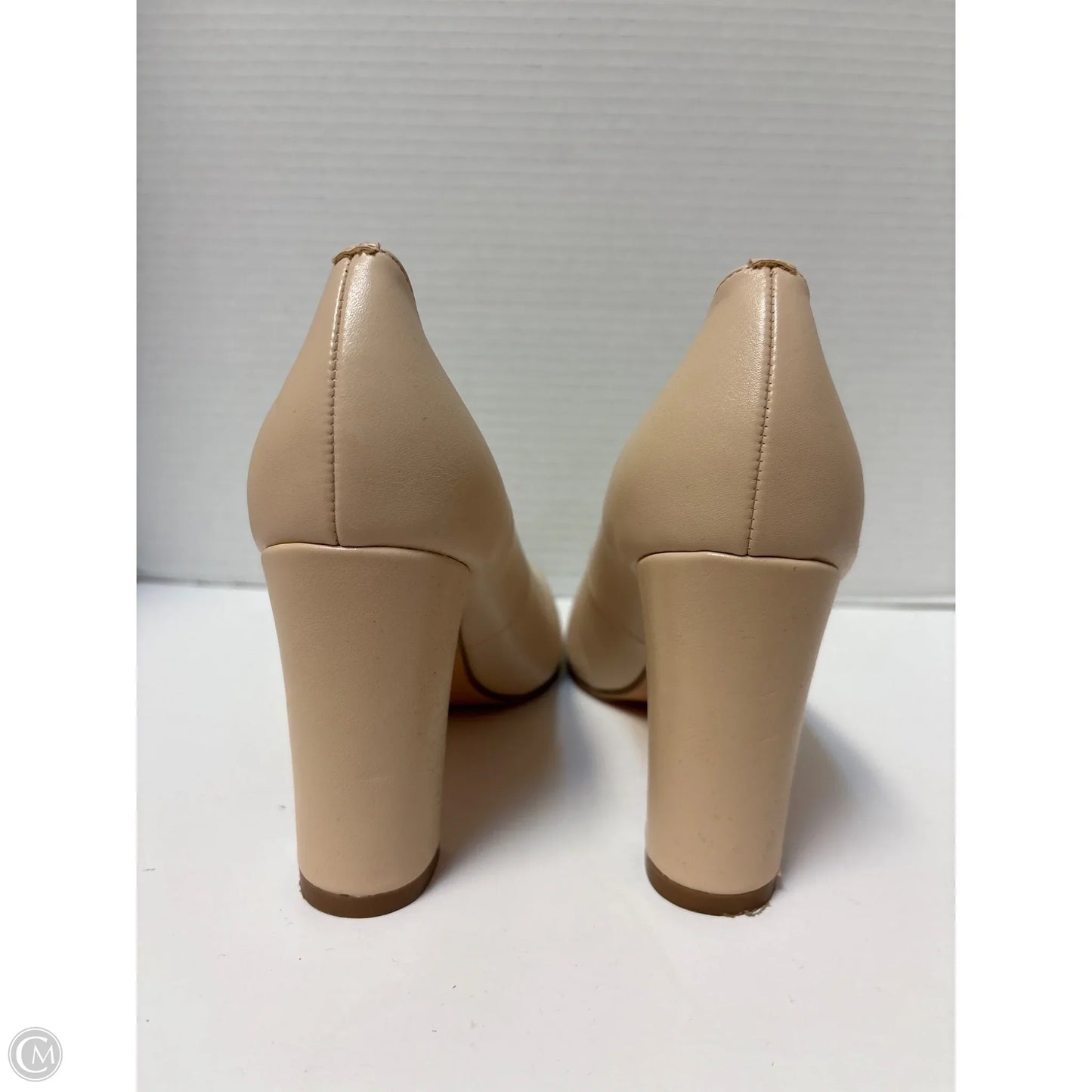Shoes Heels Wedge By Clothes Mentor In Beige, Size: 9.5